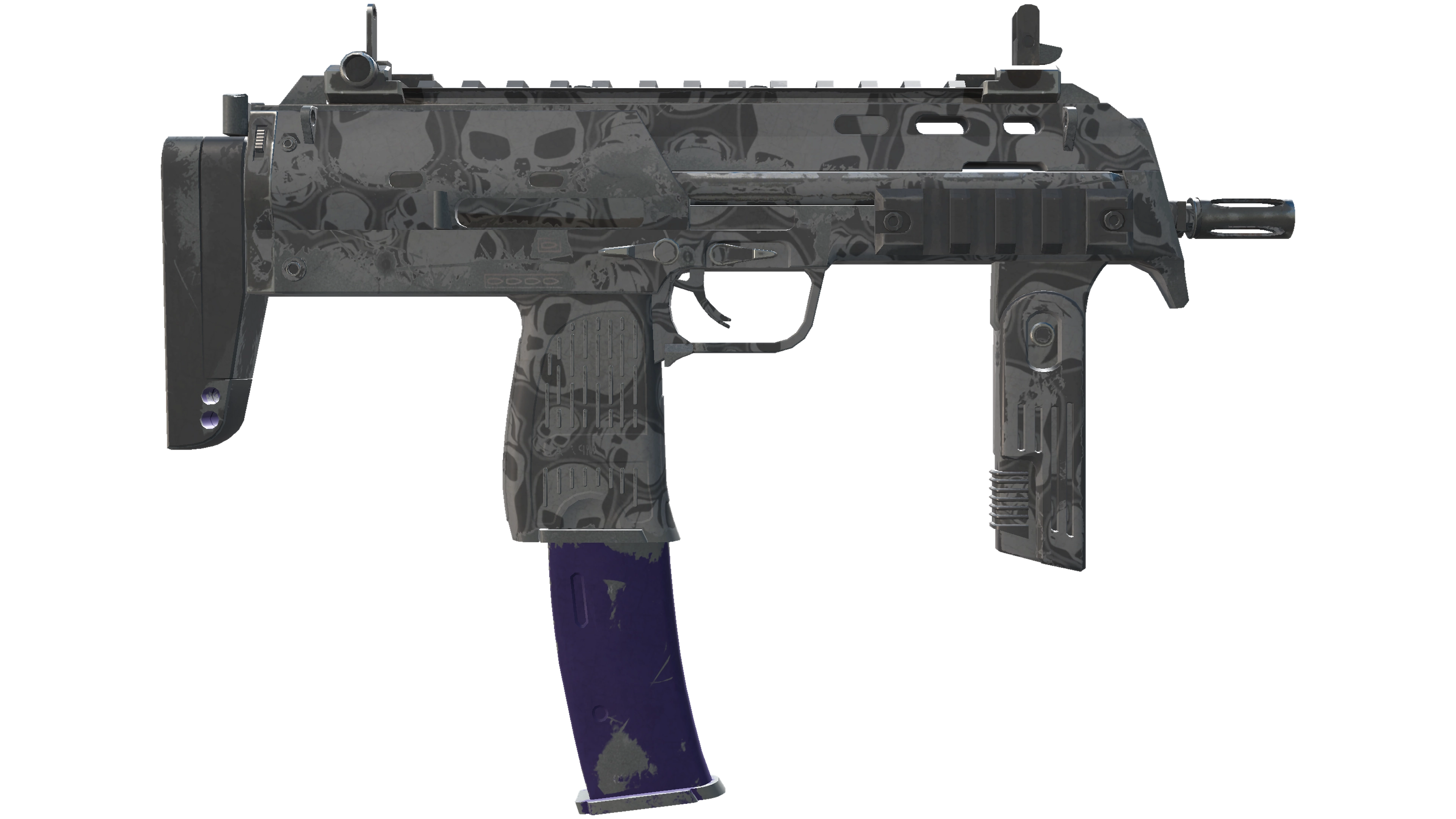 Миниатюра StatTrak™ MP7 | Skulls (Field-Tested)
