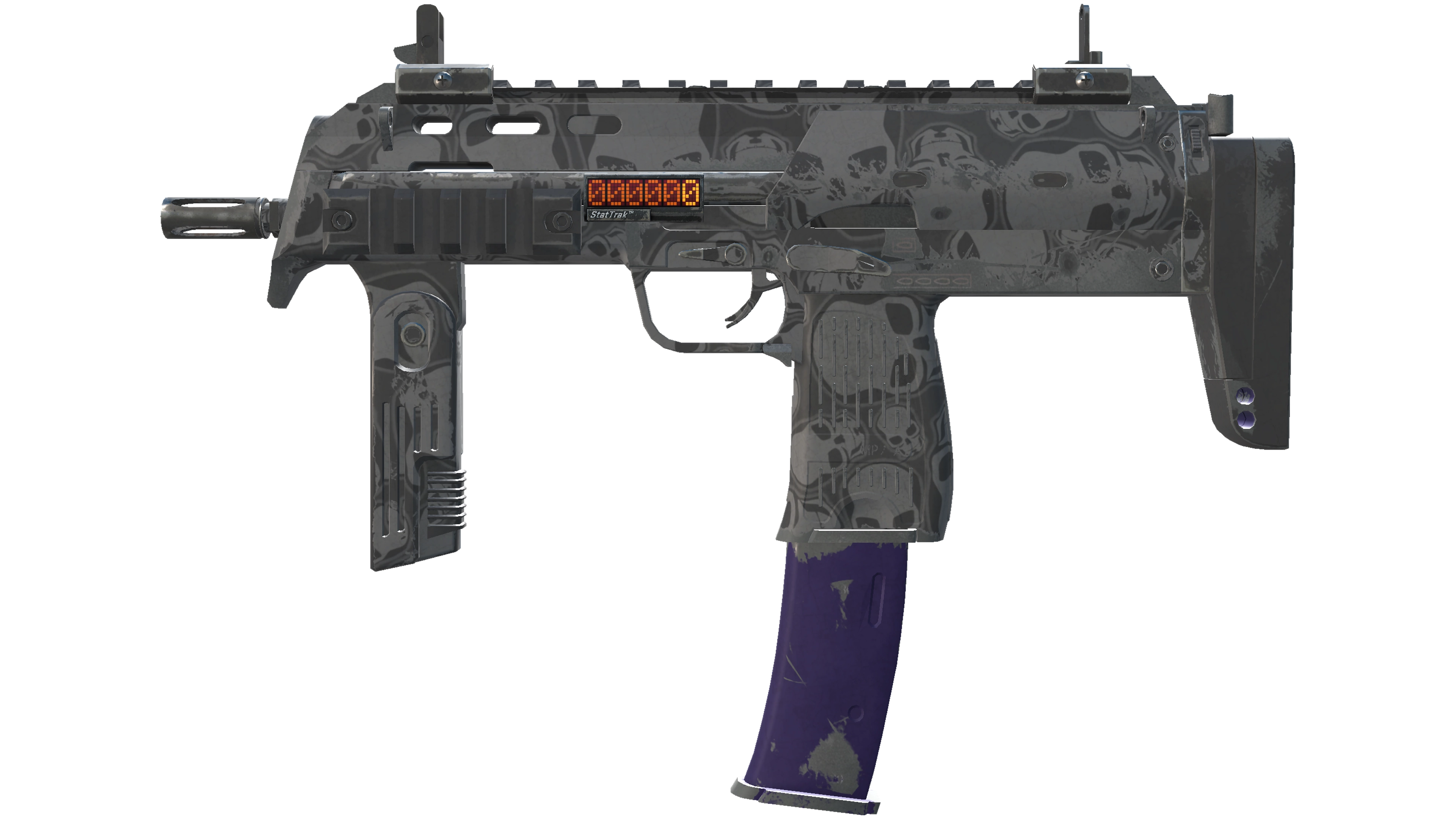 Миниатюра StatTrak™ MP7 | Skulls (Field-Tested)