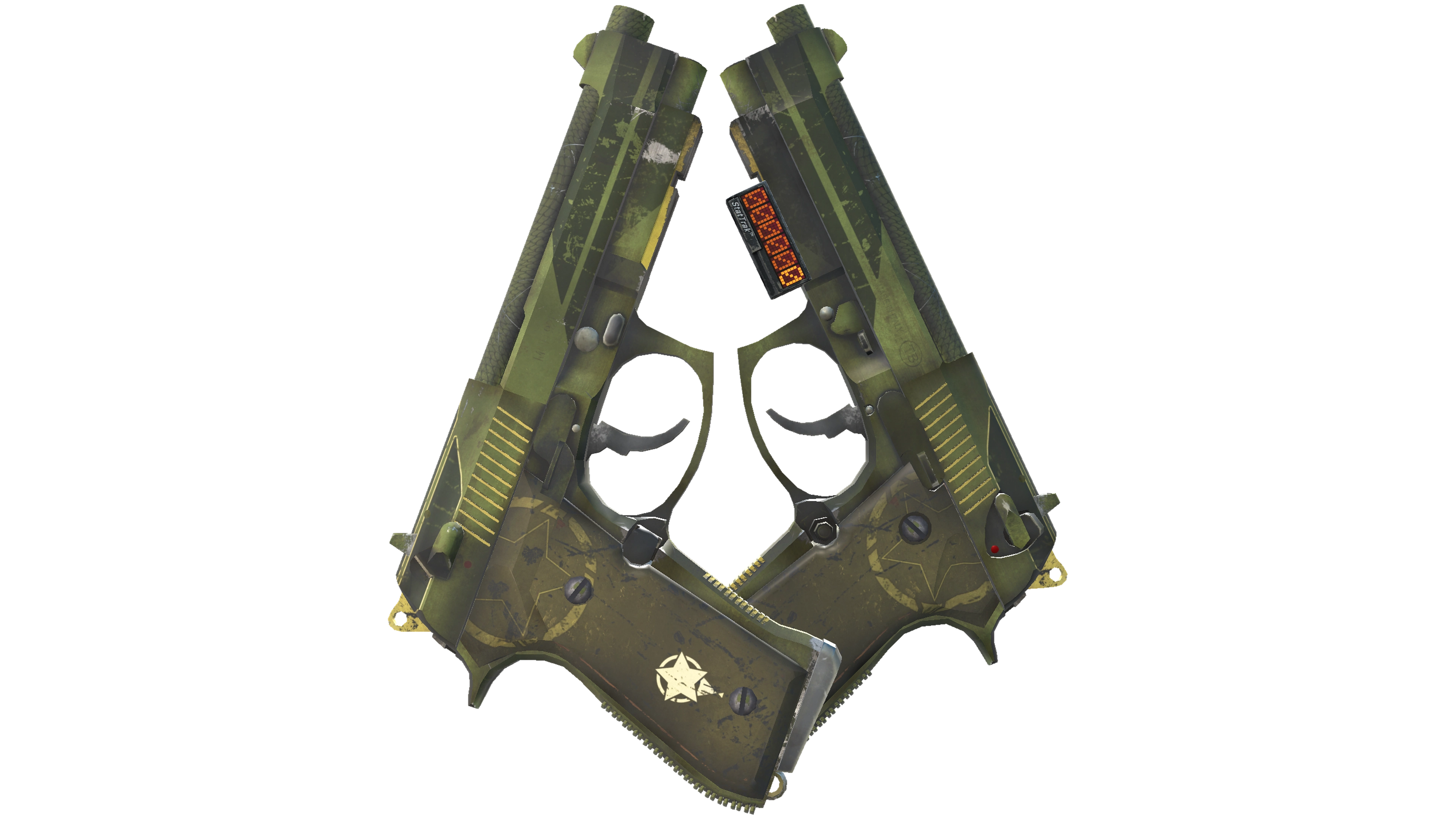 StatTrak™ Dual Berettas | Retribution (Minimal Wear) thumbnail