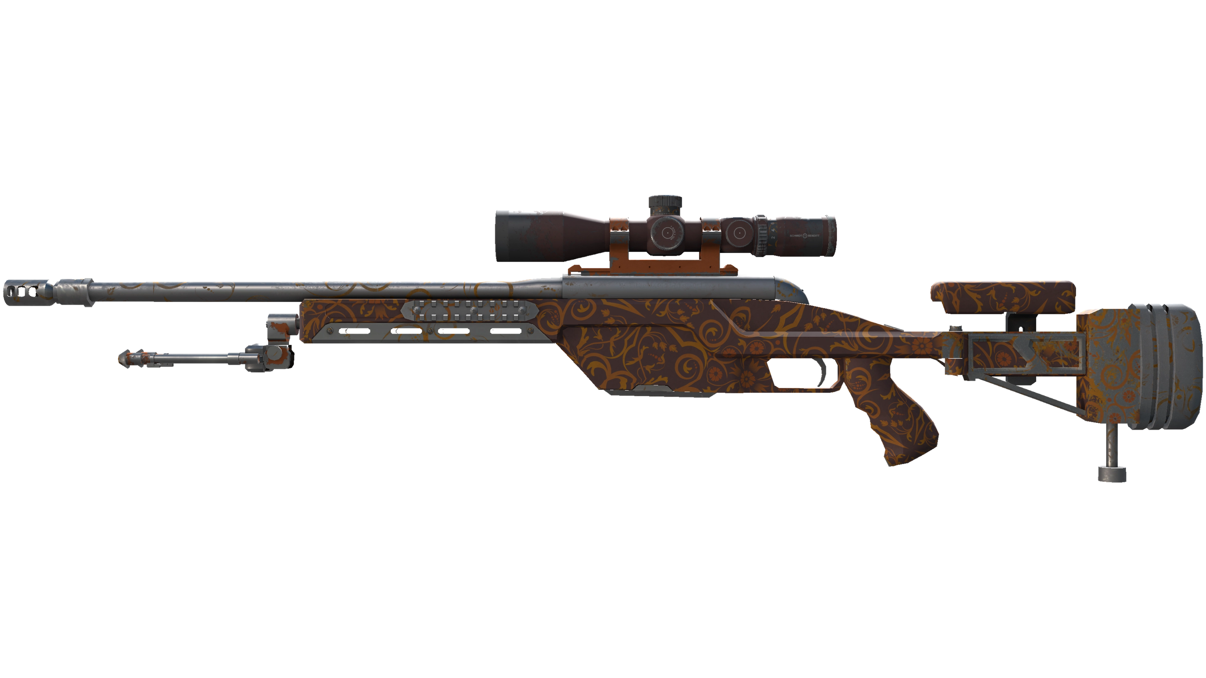 SSG 08 | Orange Filigree (Field-Tested)