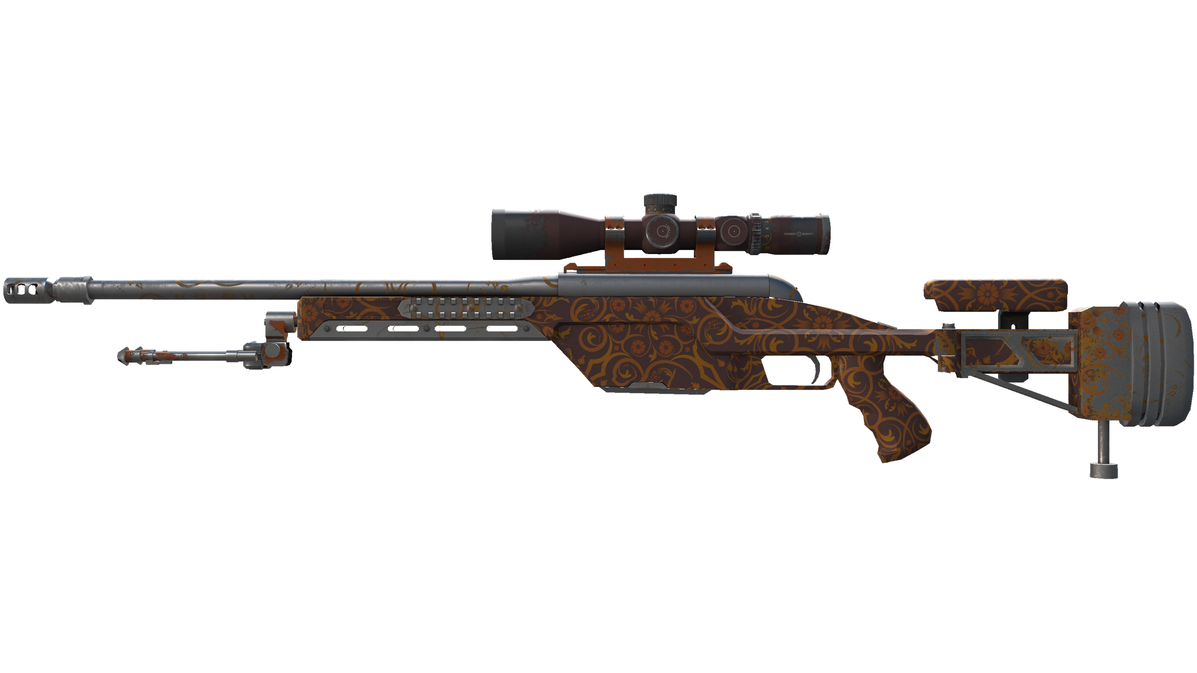 SSG 08 | Orange Filigree (Field-Tested)