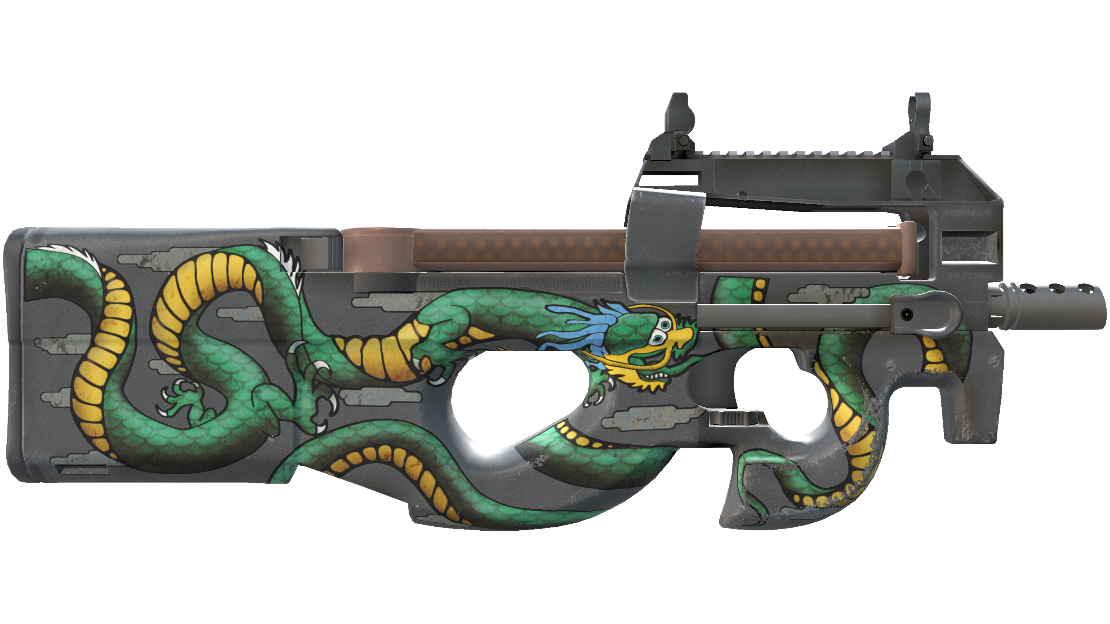 StatTrak™ P90 | Emerald Dragon (Minimal Wear) thumbnail