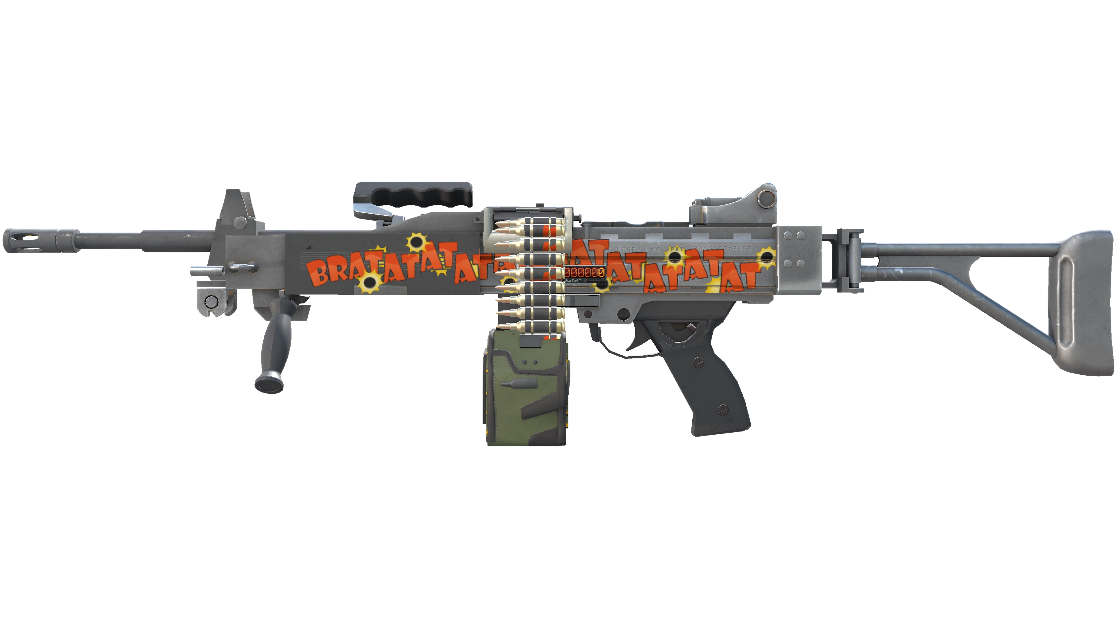 StatTrak™ Negev | Bratatat (Factory New)