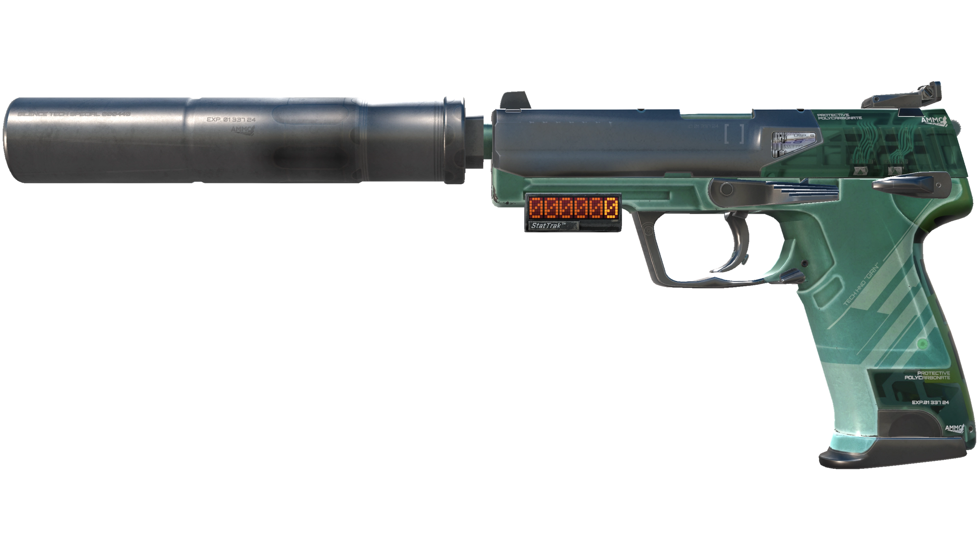 StatTrak™ USP-S | PC-GRN (Minimal Wear)