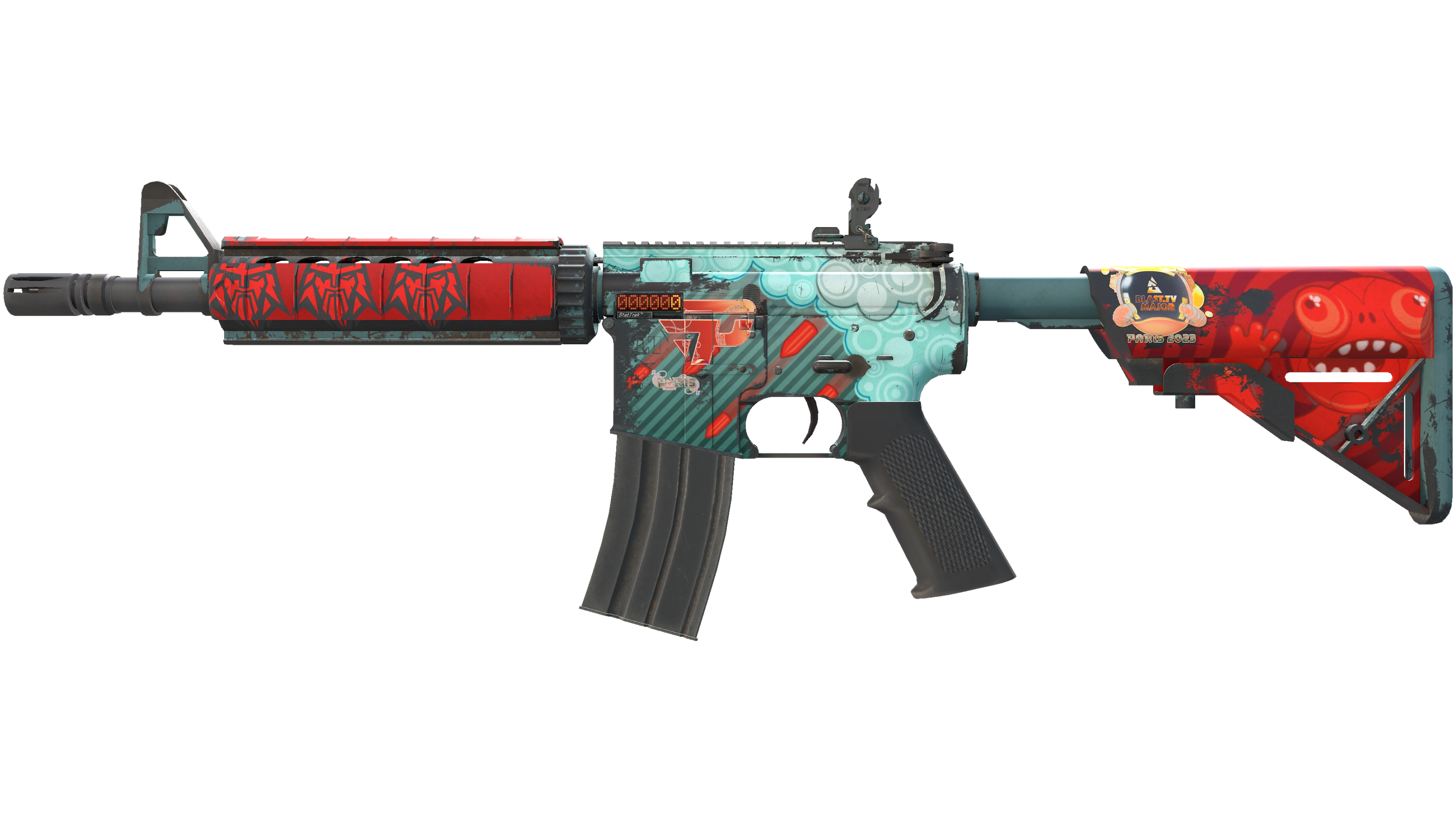 Миниатюра StatTrak™ M4A4 | Bullet Rain (Field-Tested)