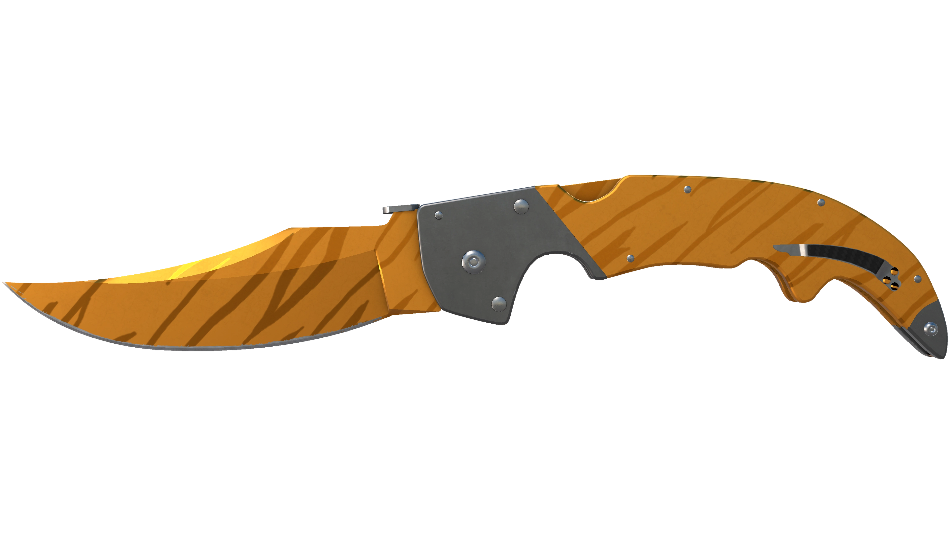 Vorschau von ★ StatTrak™ Falchion Knife | Tiger Tooth (Factory New)