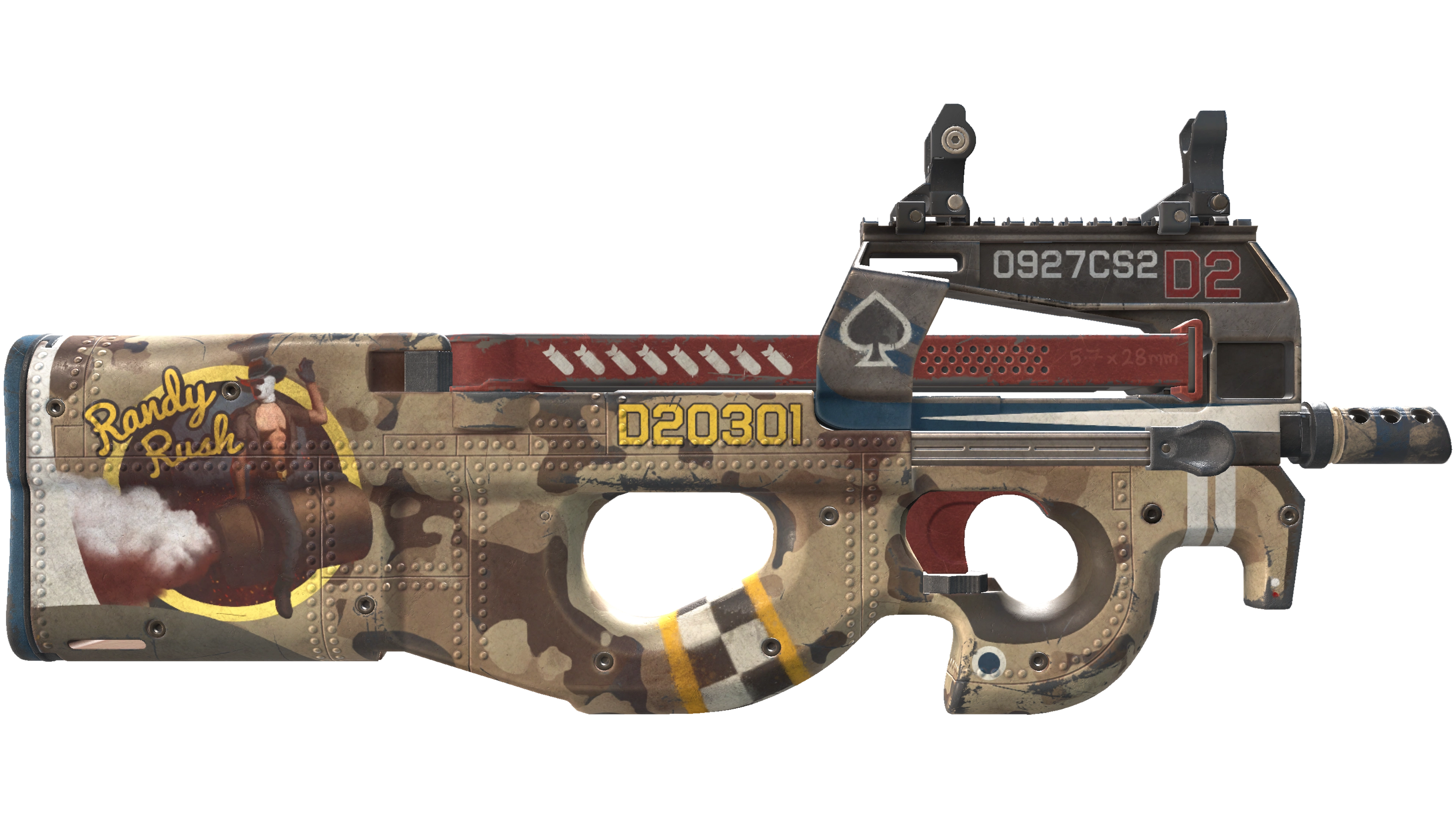 StatTrak™ P90 | Randy Rush (Well-Worn) thumbnail