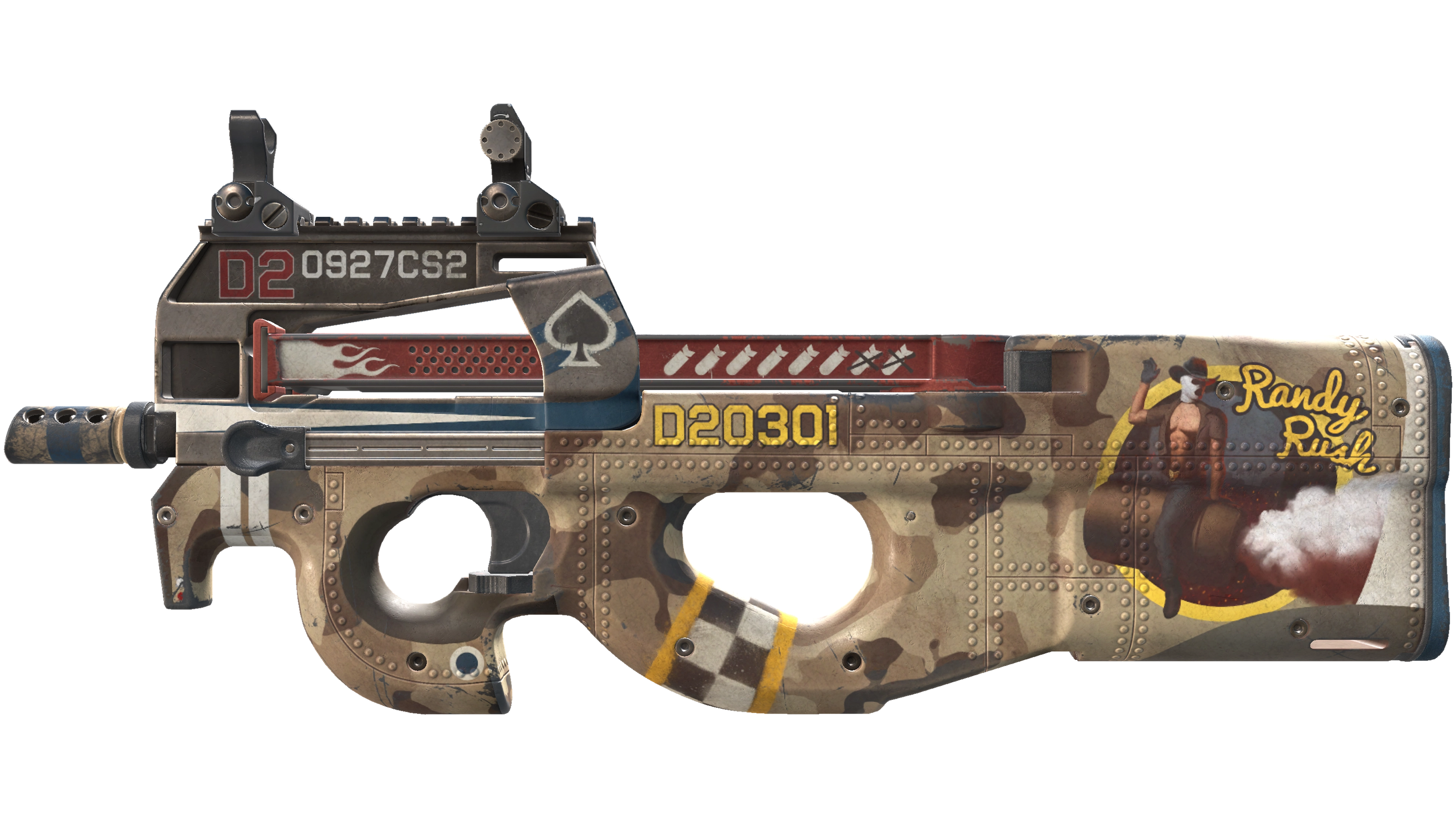 StatTrak™ P90 | Randy Rush (Well-Worn) thumbnail