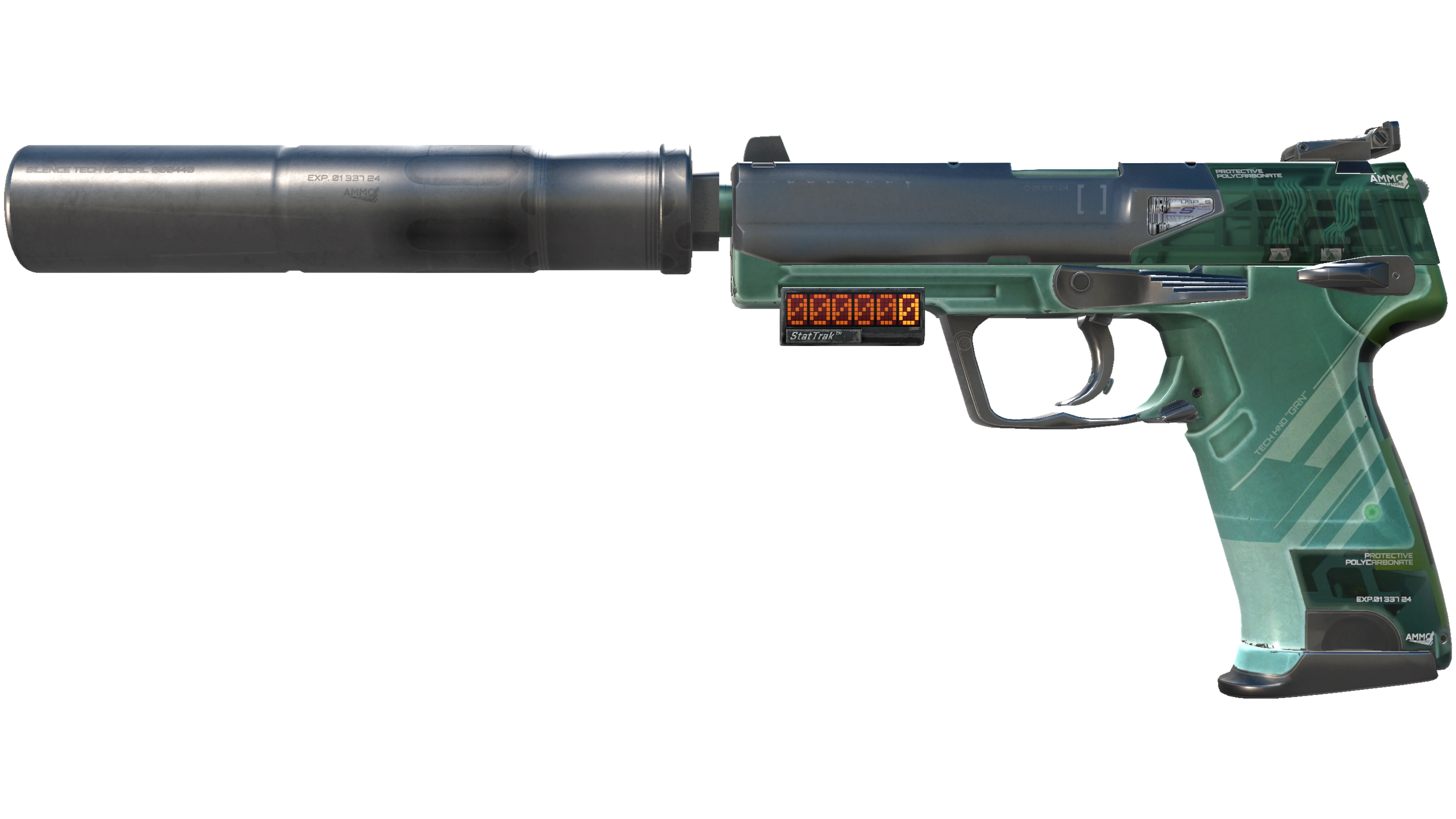 StatTrak™ USP-S | PC-GRN (Minimal Wear) thumbnail
