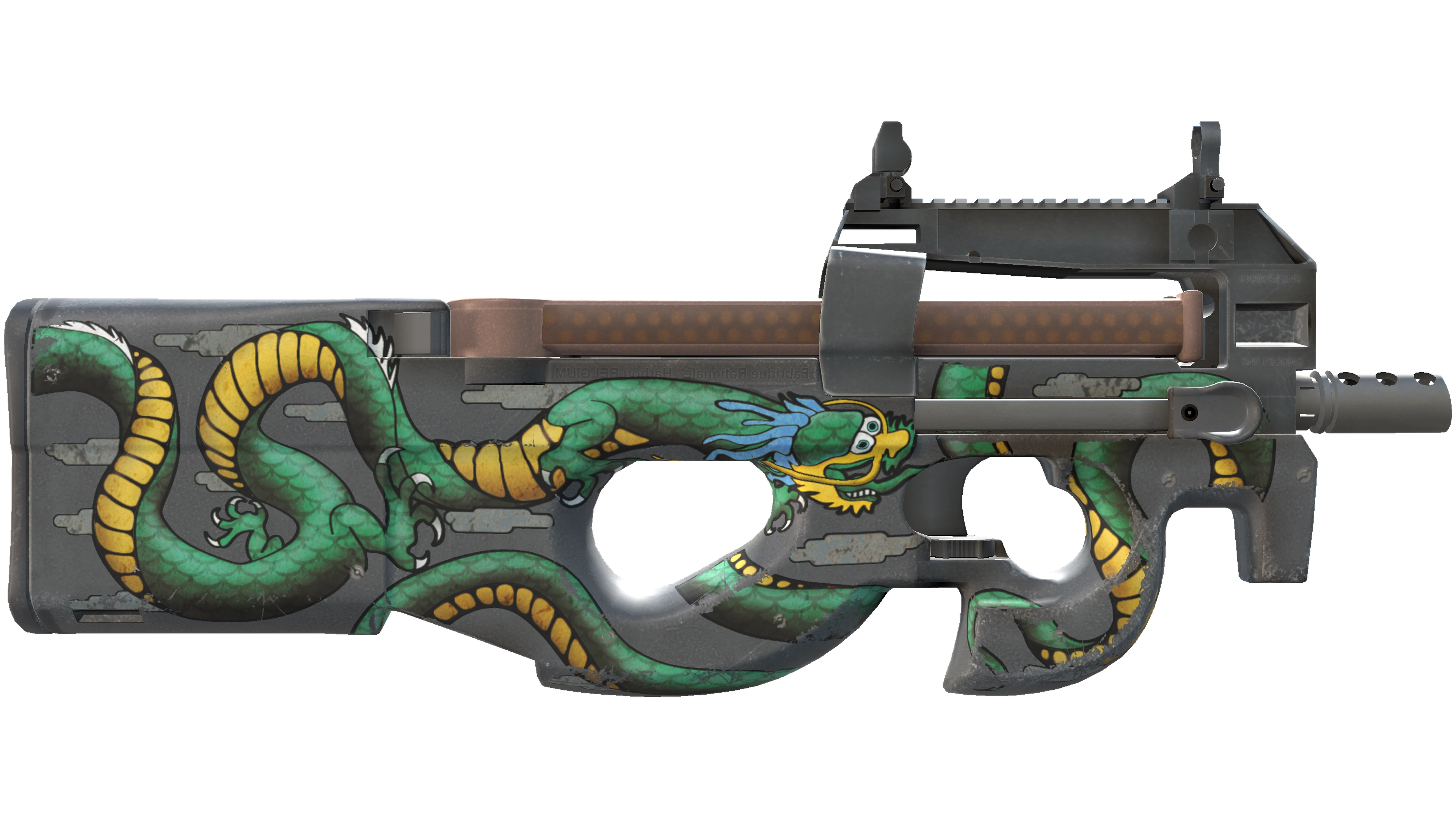 StatTrak™ P90 | Emerald Dragon (Field-Tested) thumbnail