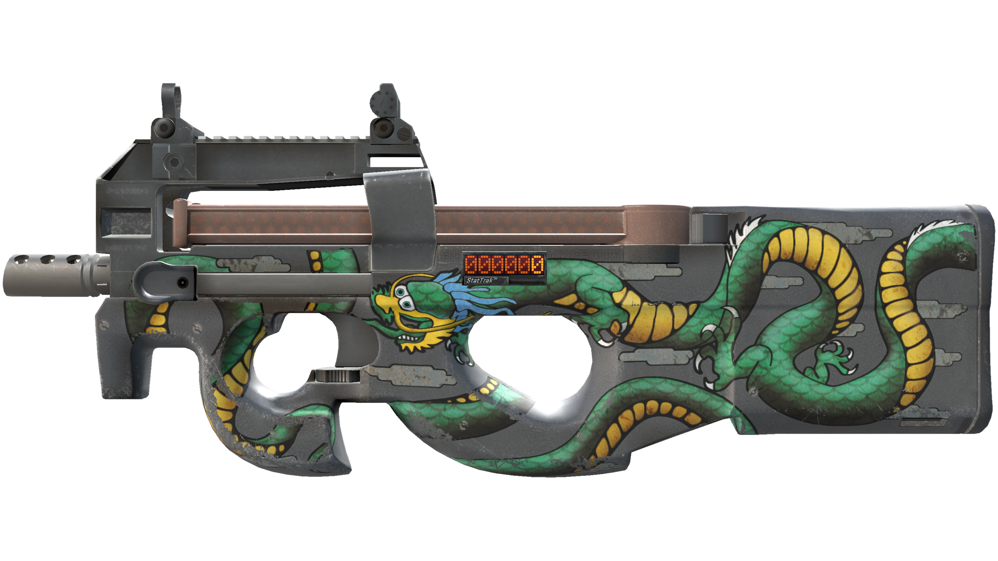 StatTrak™ P90 | Emerald Dragon (Field-Tested)