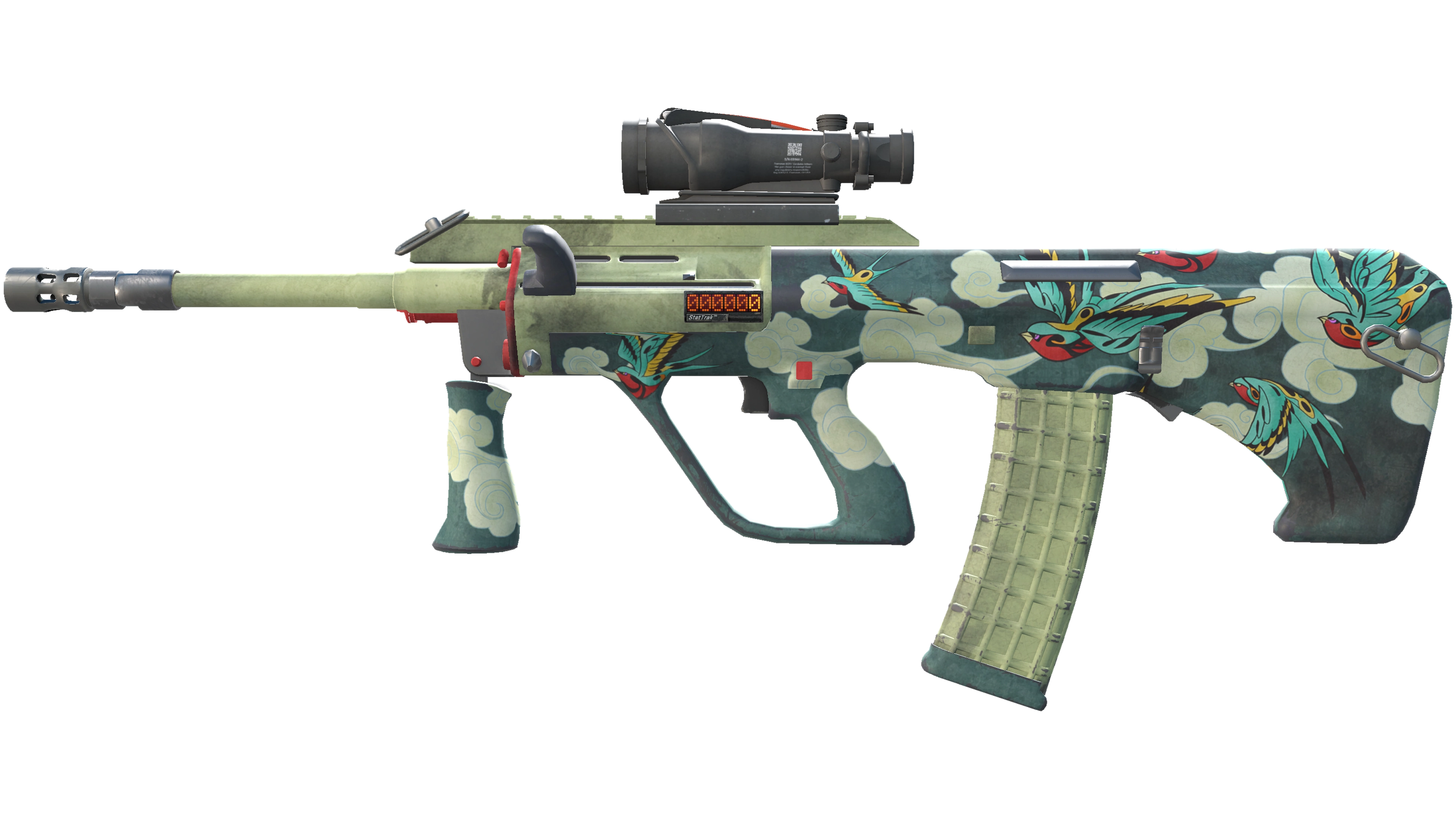 StatTrak™ AUG | Fleet Flock (Minimal Wear)