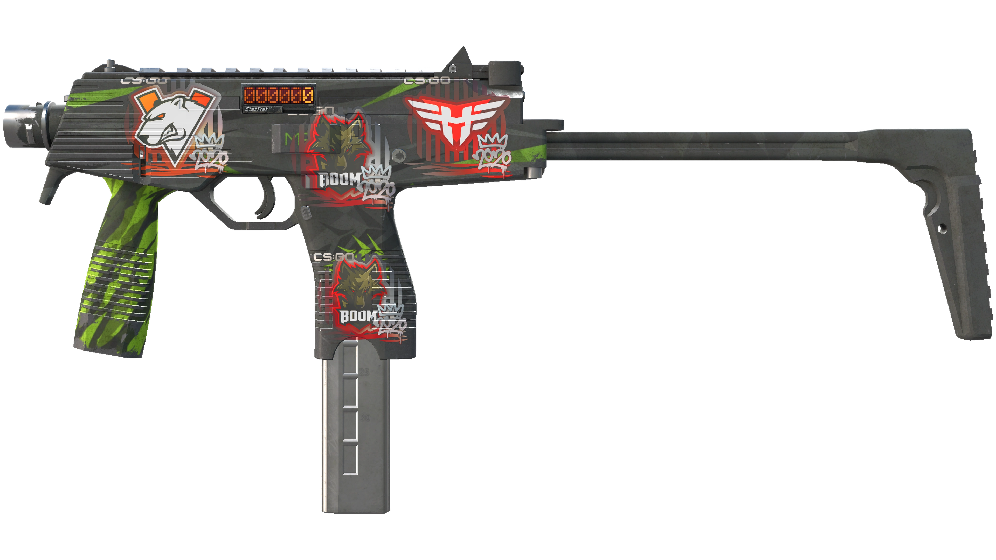 StatTrak™ MP9 | Deadly Poison (Battle-Scarred)