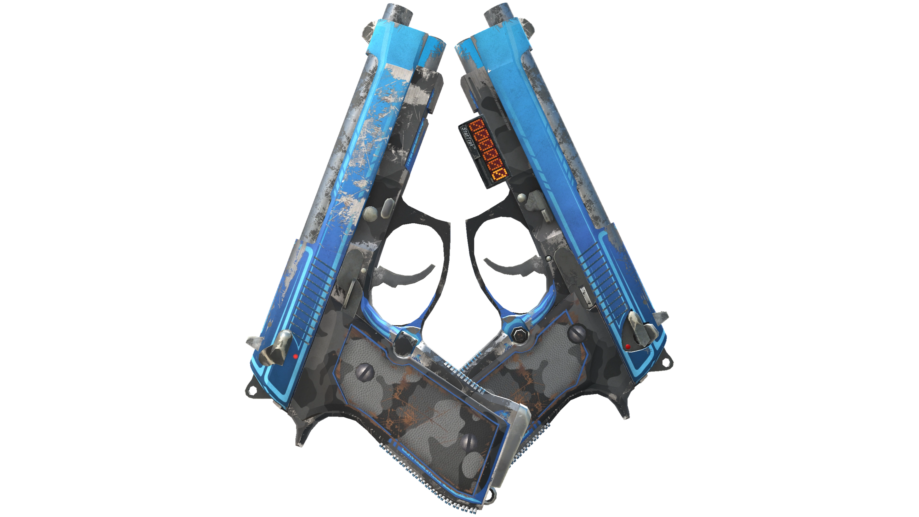 StatTrak™ Dual Berettas | Urban Shock (Field-Tested)
