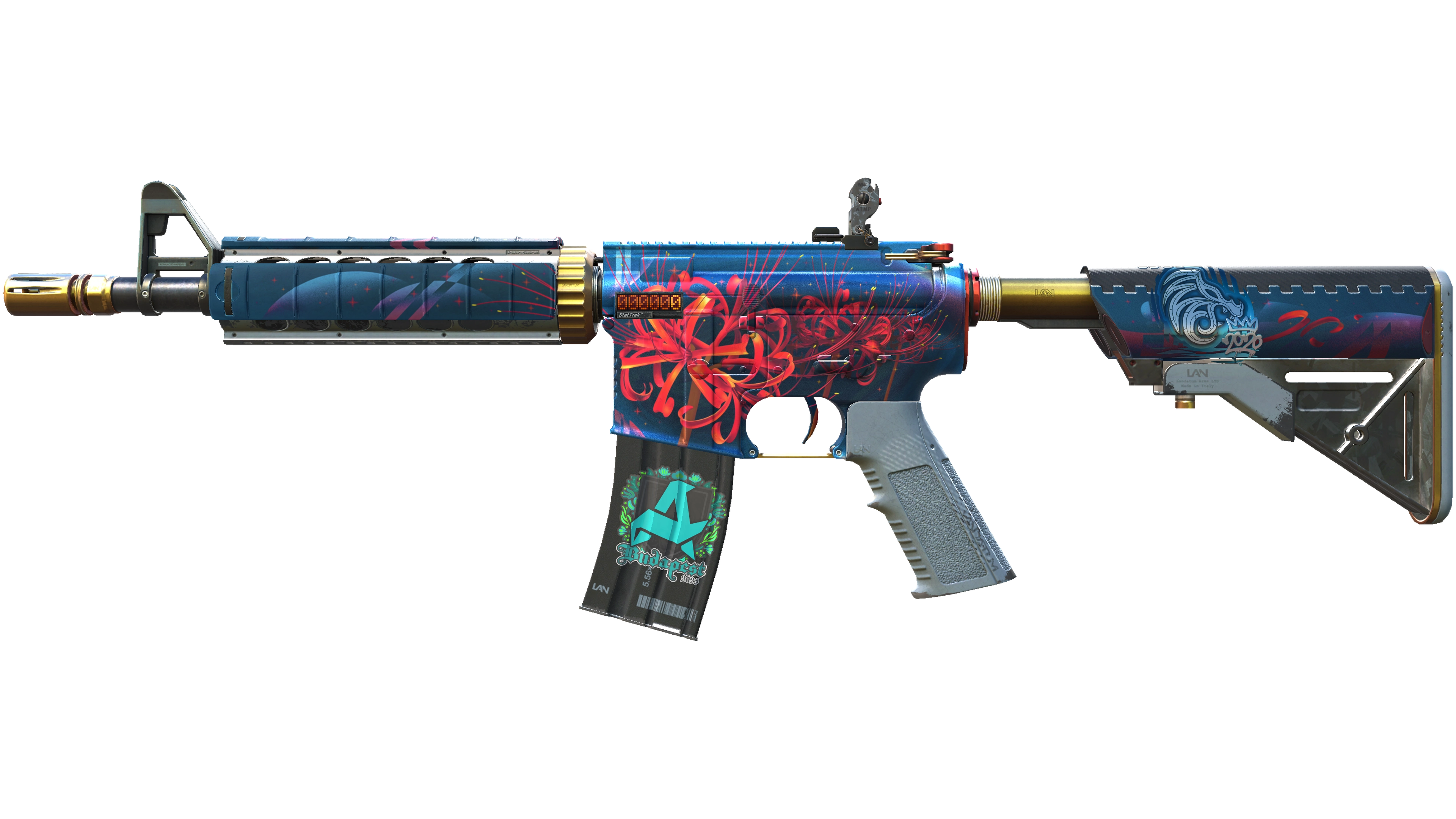 Миниатюра StatTrak™ M4A4 | Spider Lily (Minimal Wear)