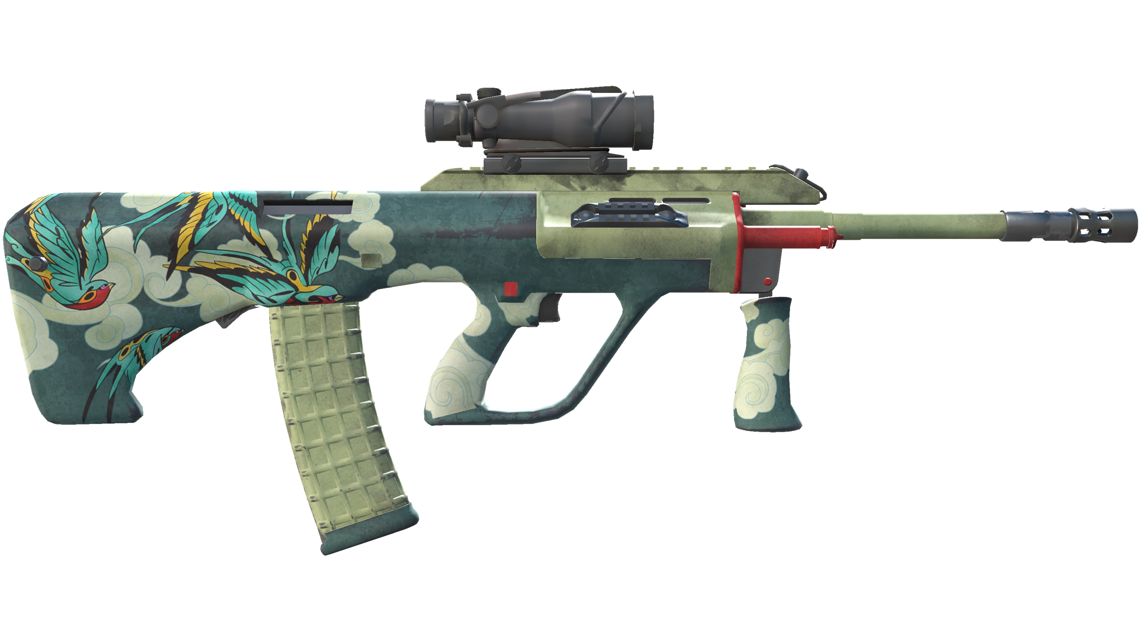 Miniatura de StatTrak™ AUG | Fleet Flock (Minimal Wear)
