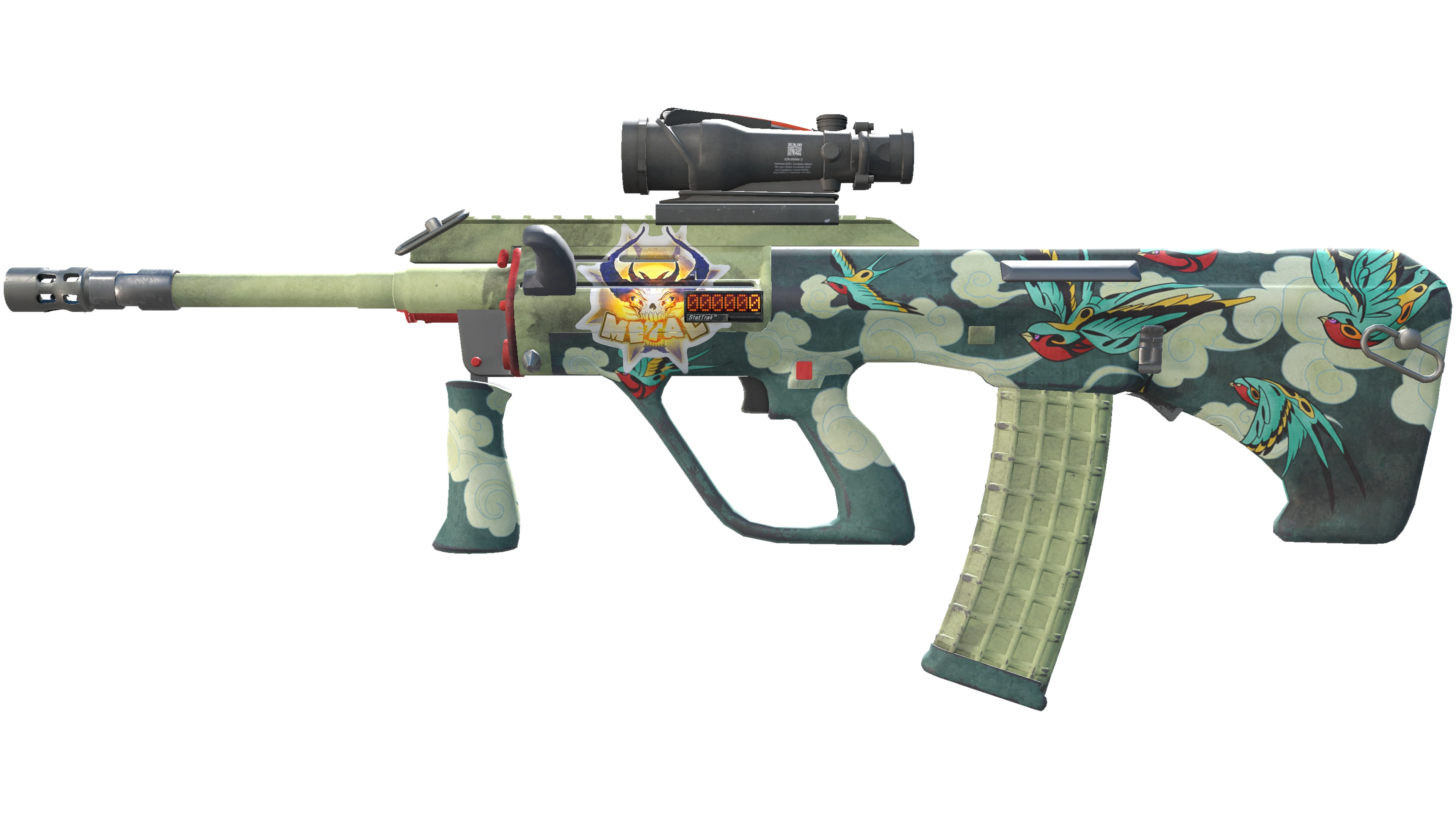 StatTrak™ AUG | Fleet Flock (Minimal Wear)