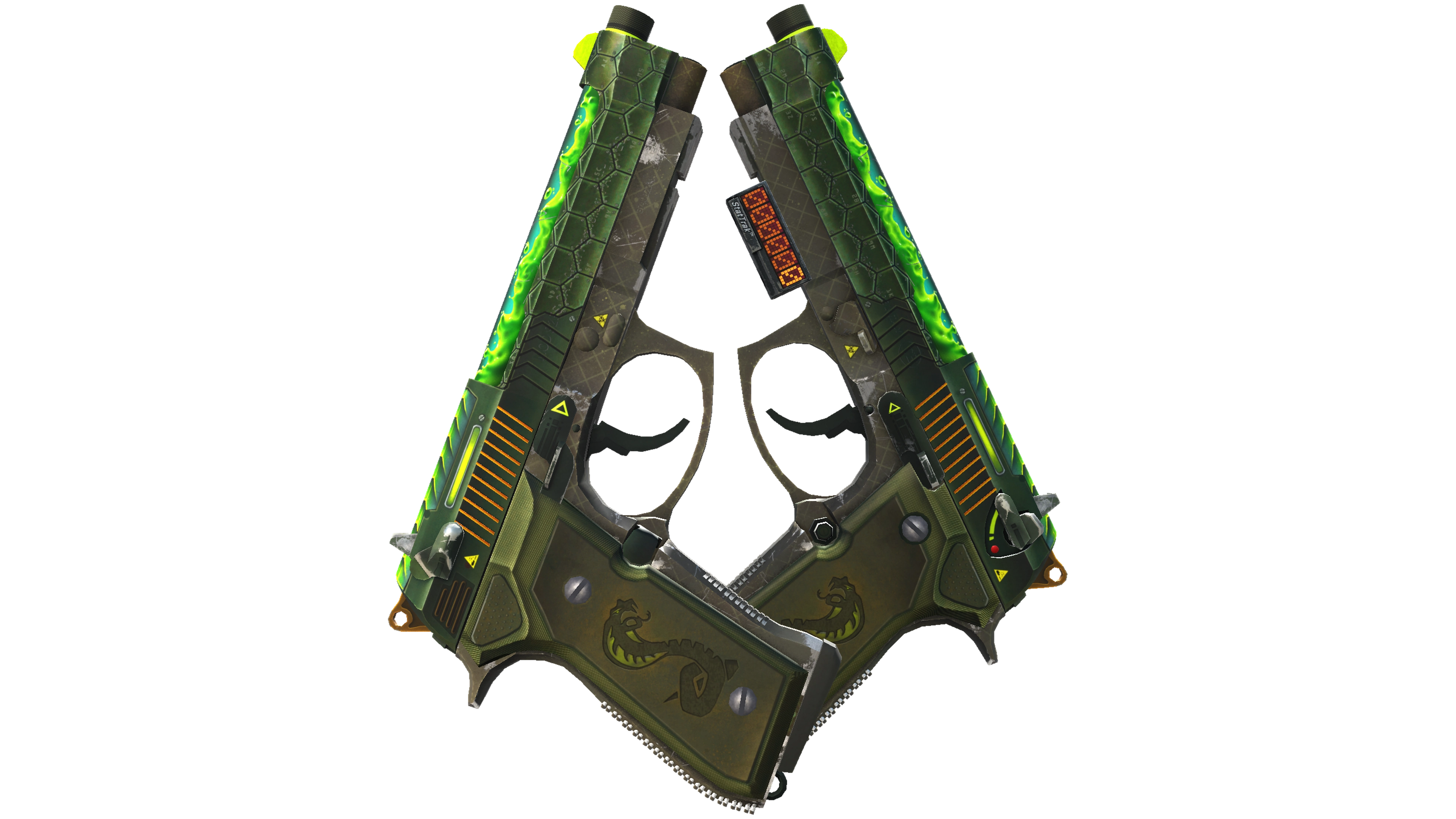 StatTrak™ Dual Berettas | Cobra Strike (Field-Tested)