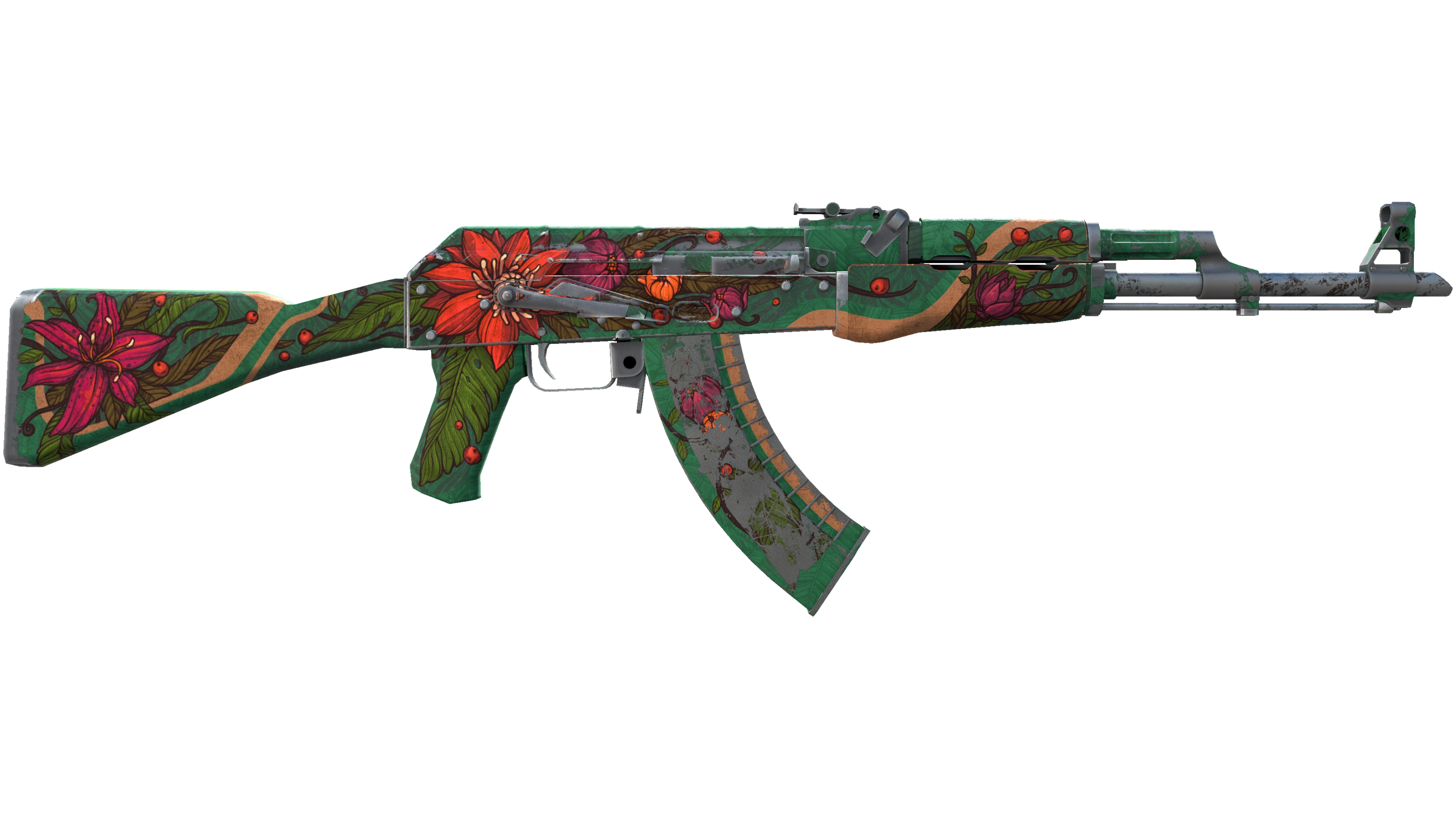 صورة مصغرة لـ AK-47 | Wild Lotus (Battle-Scarred)