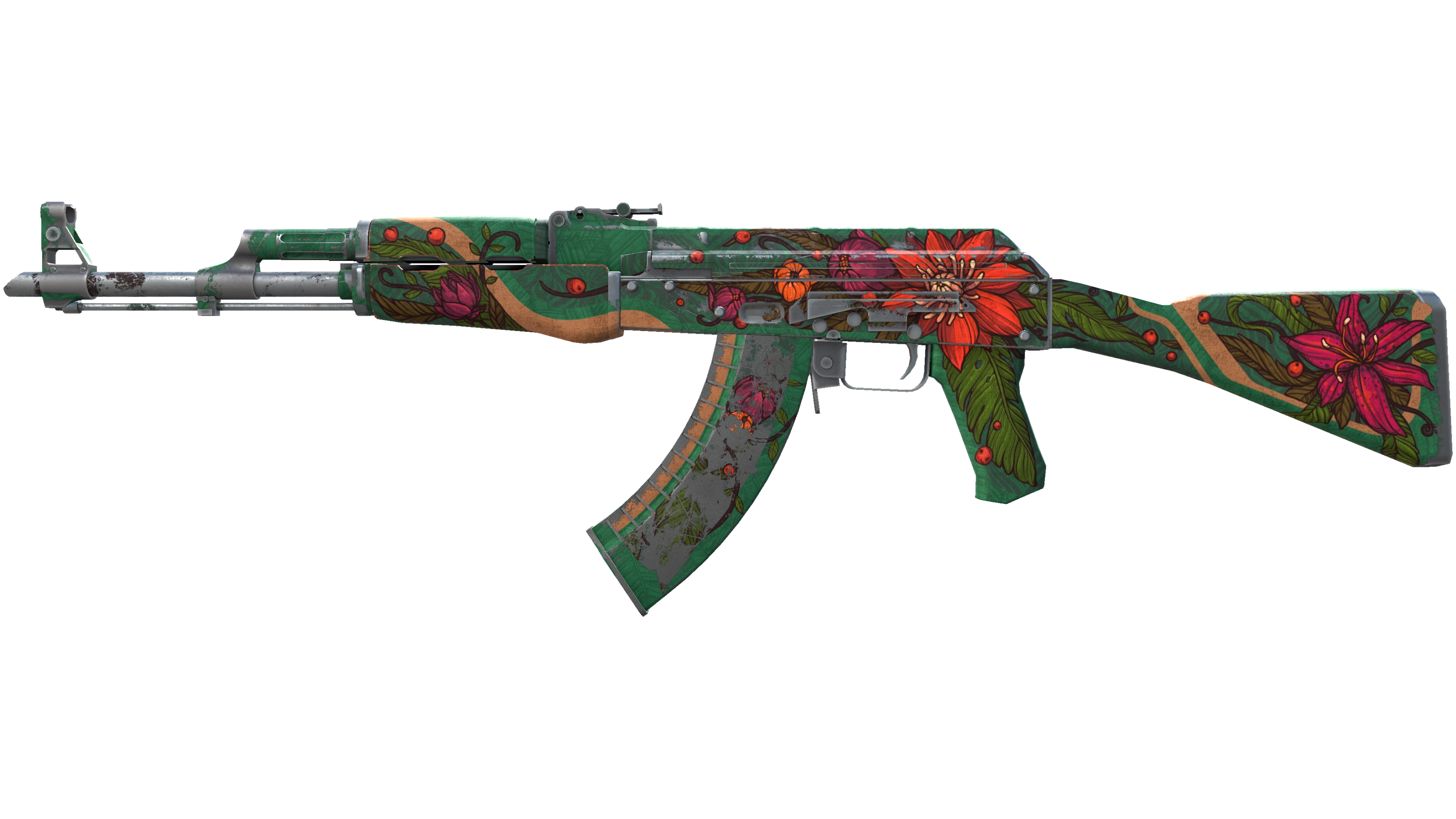 صورة مصغرة لـ AK-47 | Wild Lotus (Battle-Scarred)