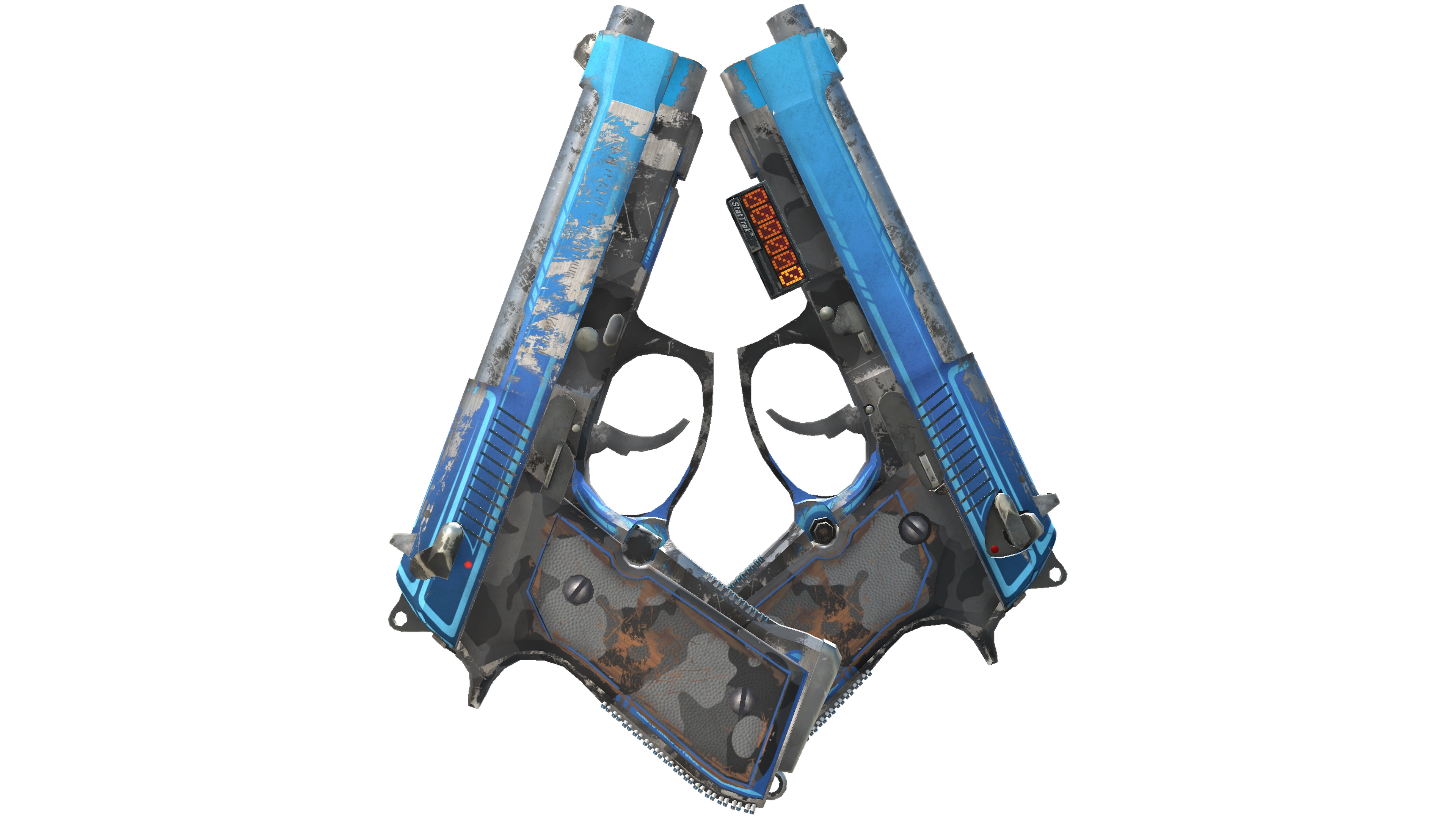 StatTrak™ Dual Berettas | Urban Shock (Field-Tested) thumbnail
