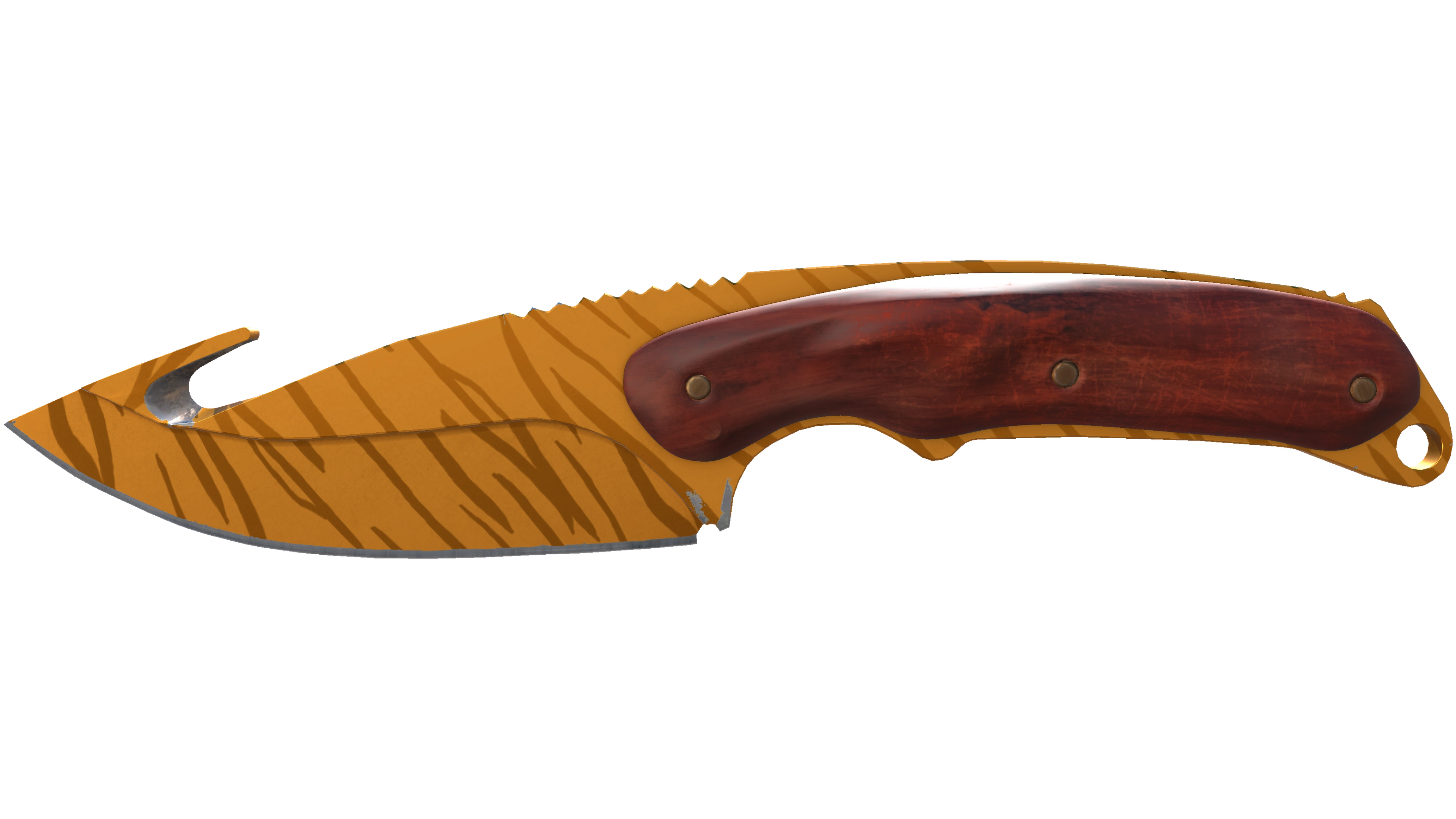 Vorschau von ★ StatTrak™ Gut Knife | Tiger Tooth (Factory New)