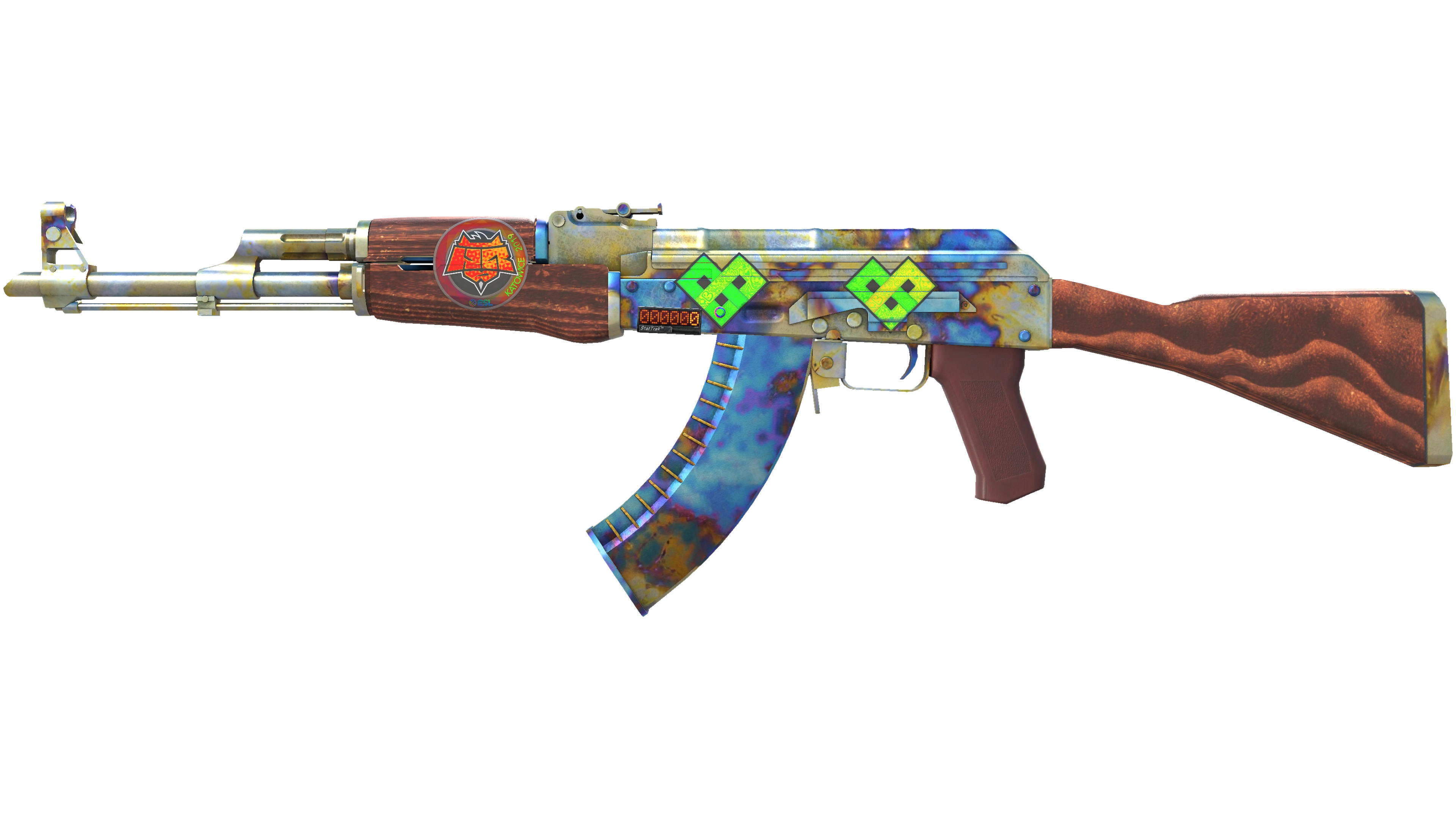 Miniatura de StatTrak™ AK-47 | Case Hardened (Field-Tested)