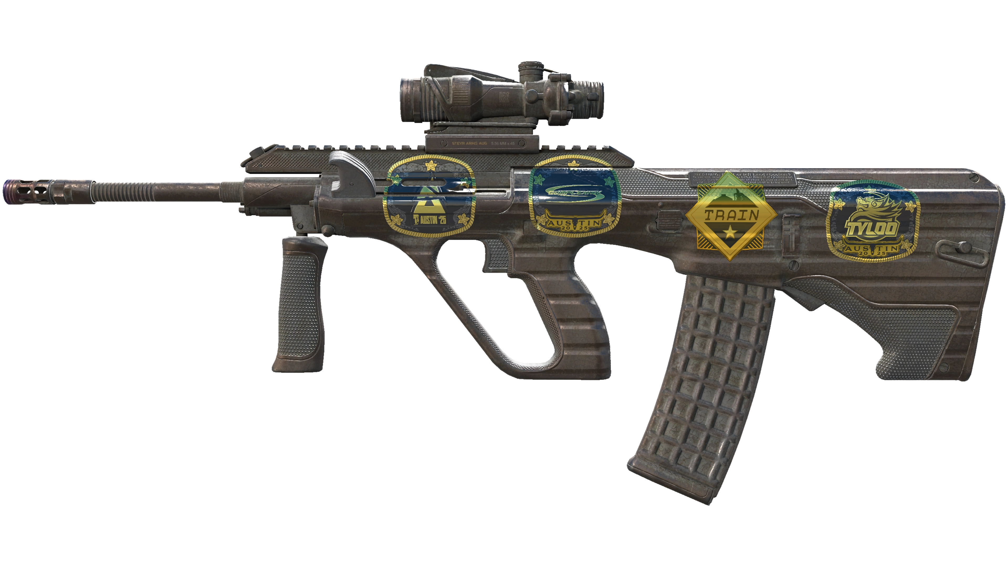 Souvenir AUG | Steel Sentinel (Battle-Scarred)