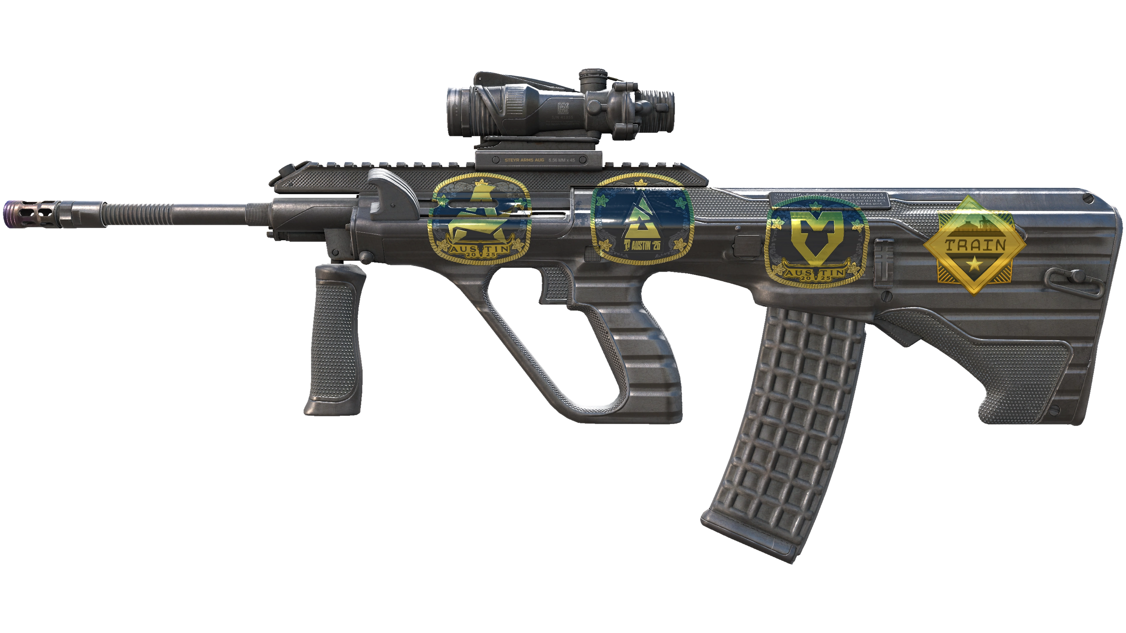 Souvenir AUG | Steel Sentinel (Battle-Scarred)