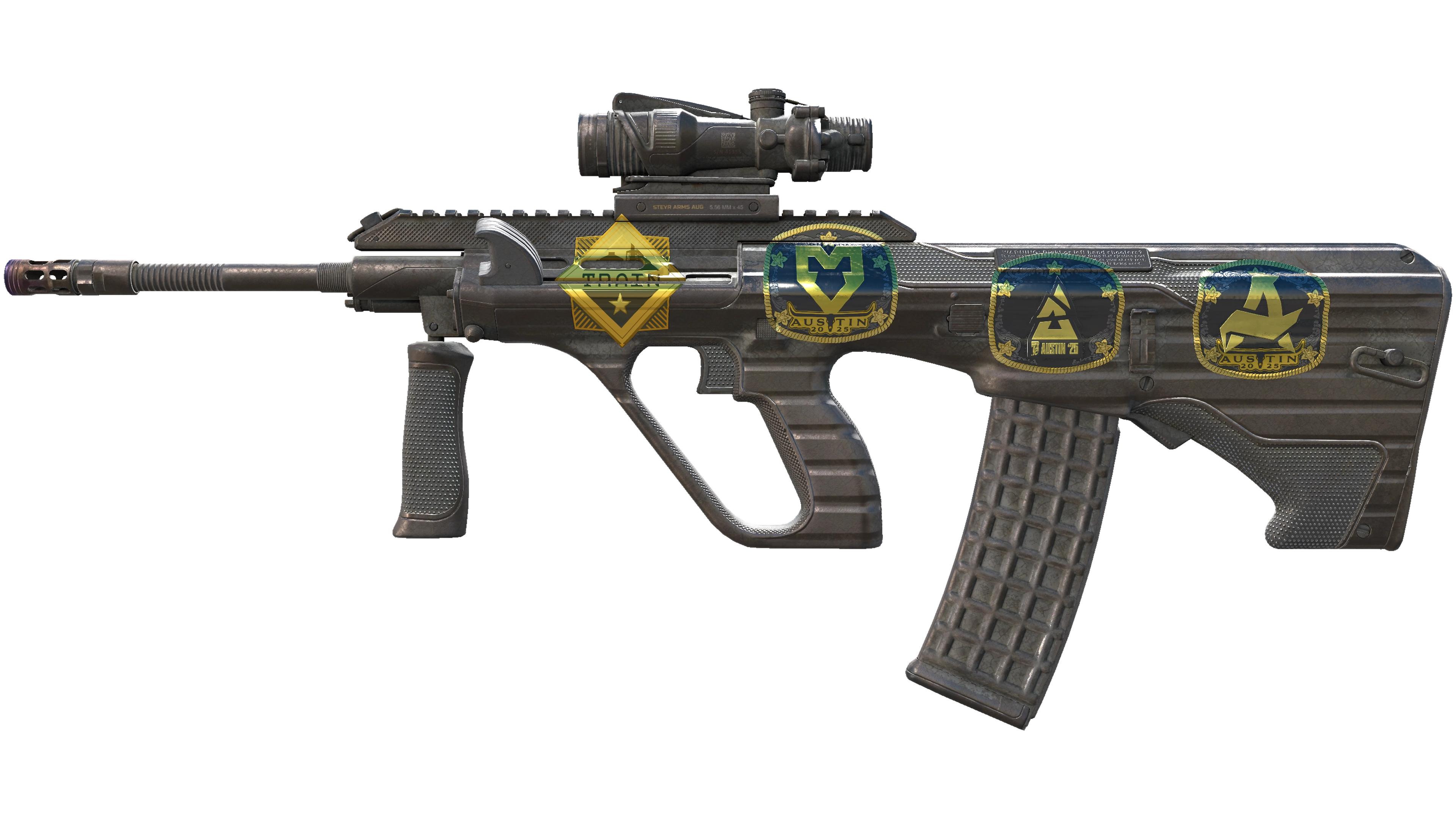 Souvenir AUG | Steel Sentinel (Battle-Scarred)