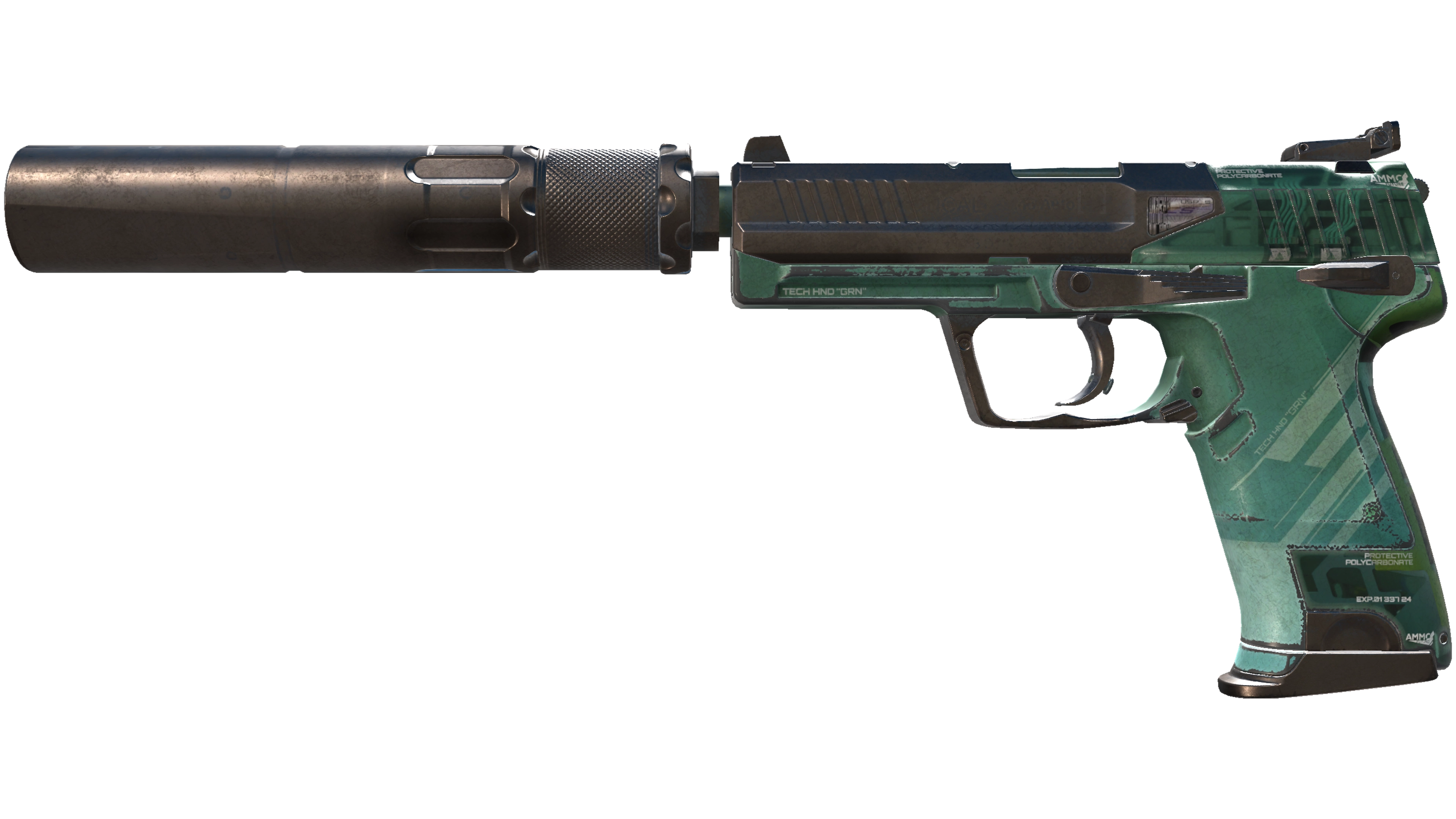 USP-S | PC-GRN (Battle-Scarred)