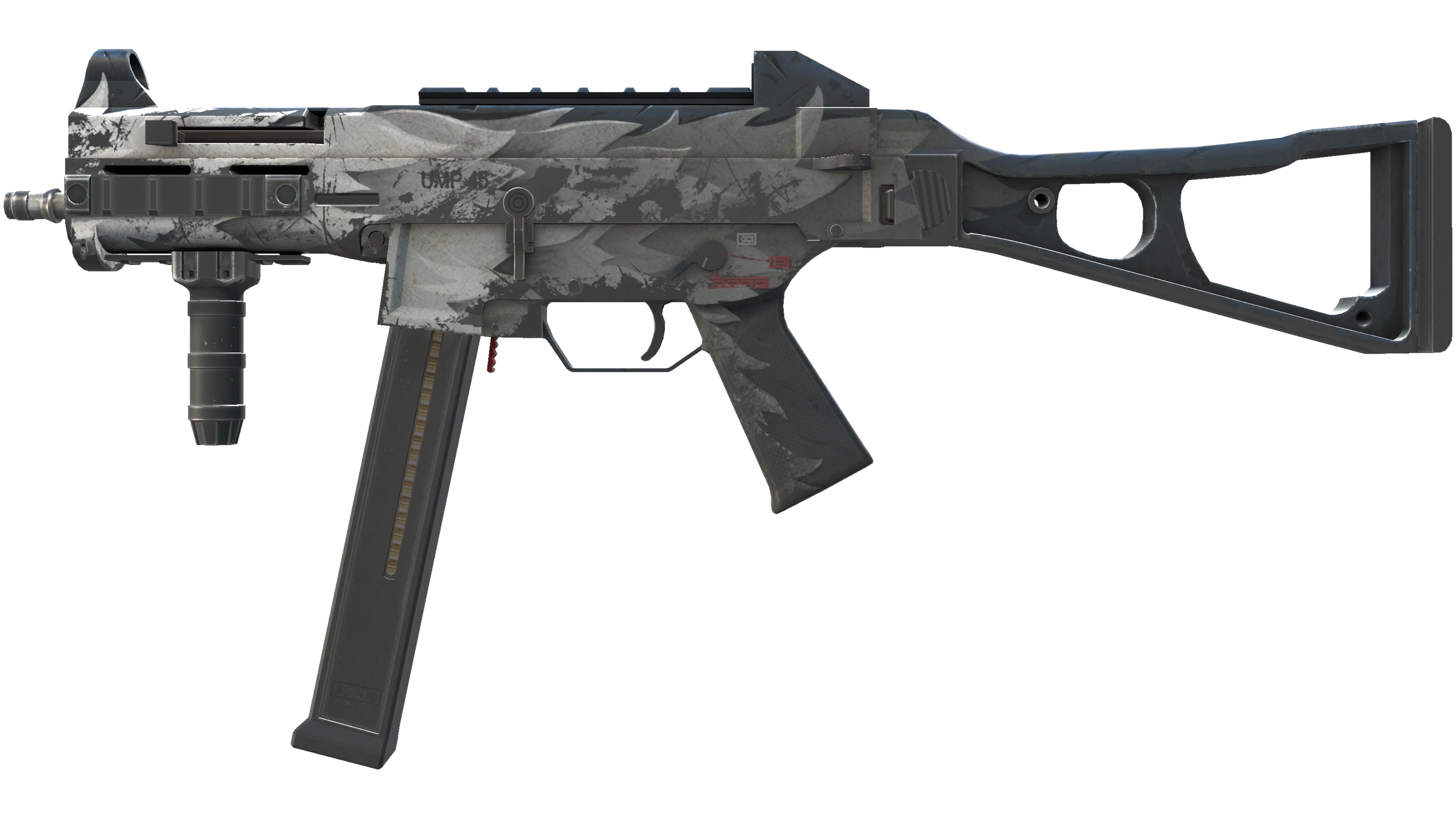 UMP-45 | Arctic Wolf (Battle-Scarred)