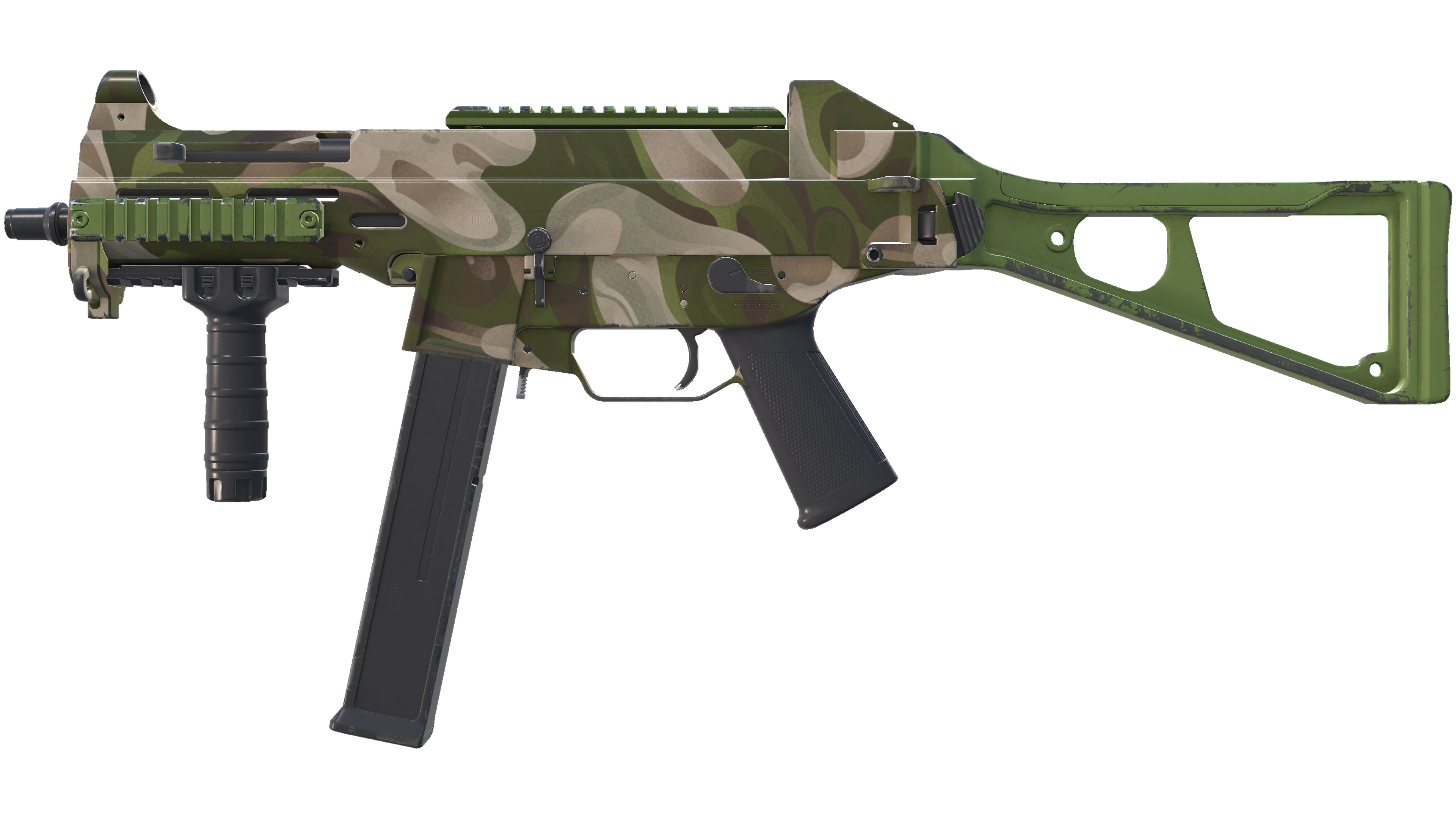 UMP-45 | Green Swirl (Field-Tested)