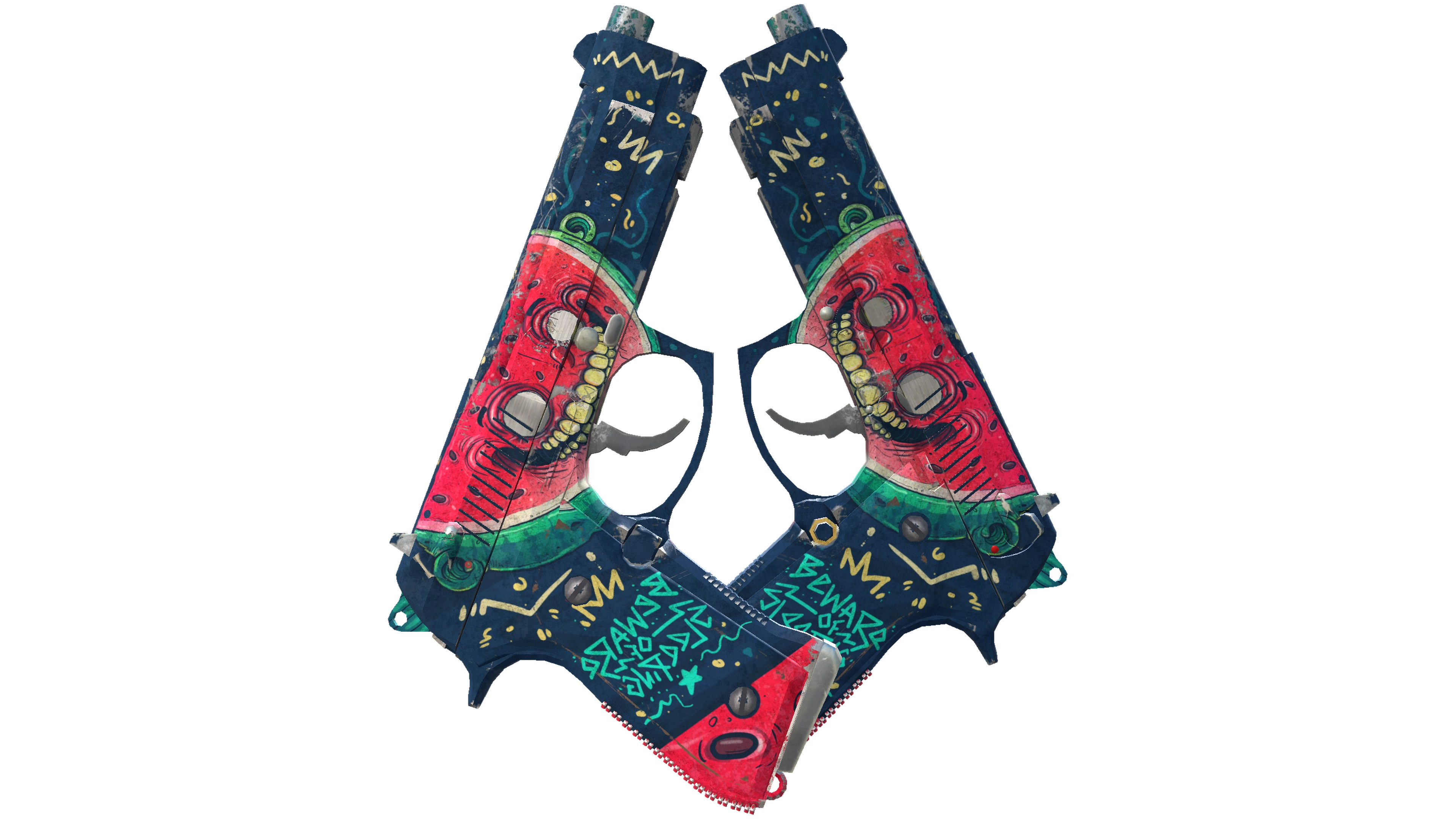 Dual Berettas | Melondrama (Battle-Scarred)