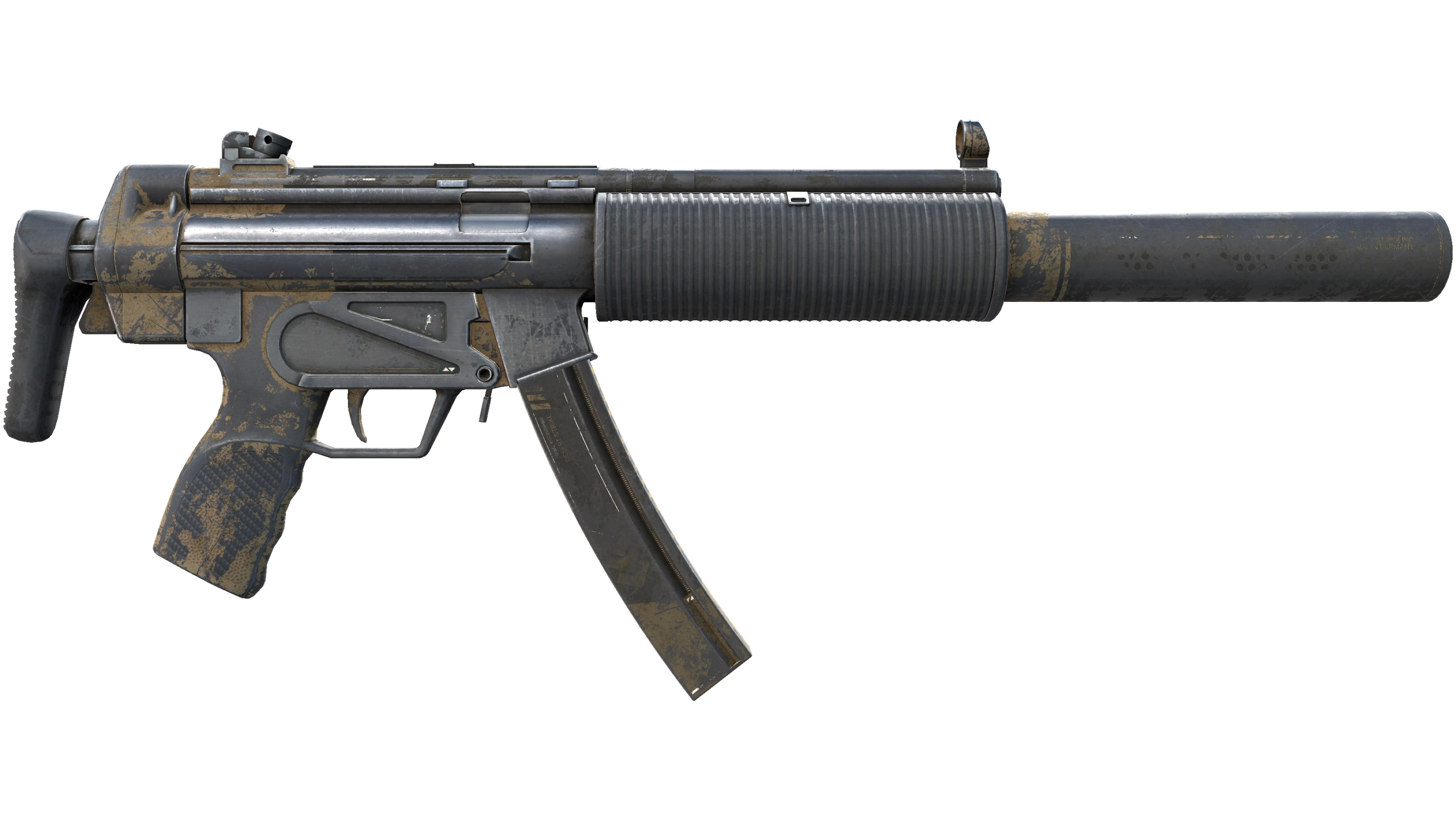 StatTrak™ MP5-SD | Desert Strike (Battle-Scarred) thumbnail
