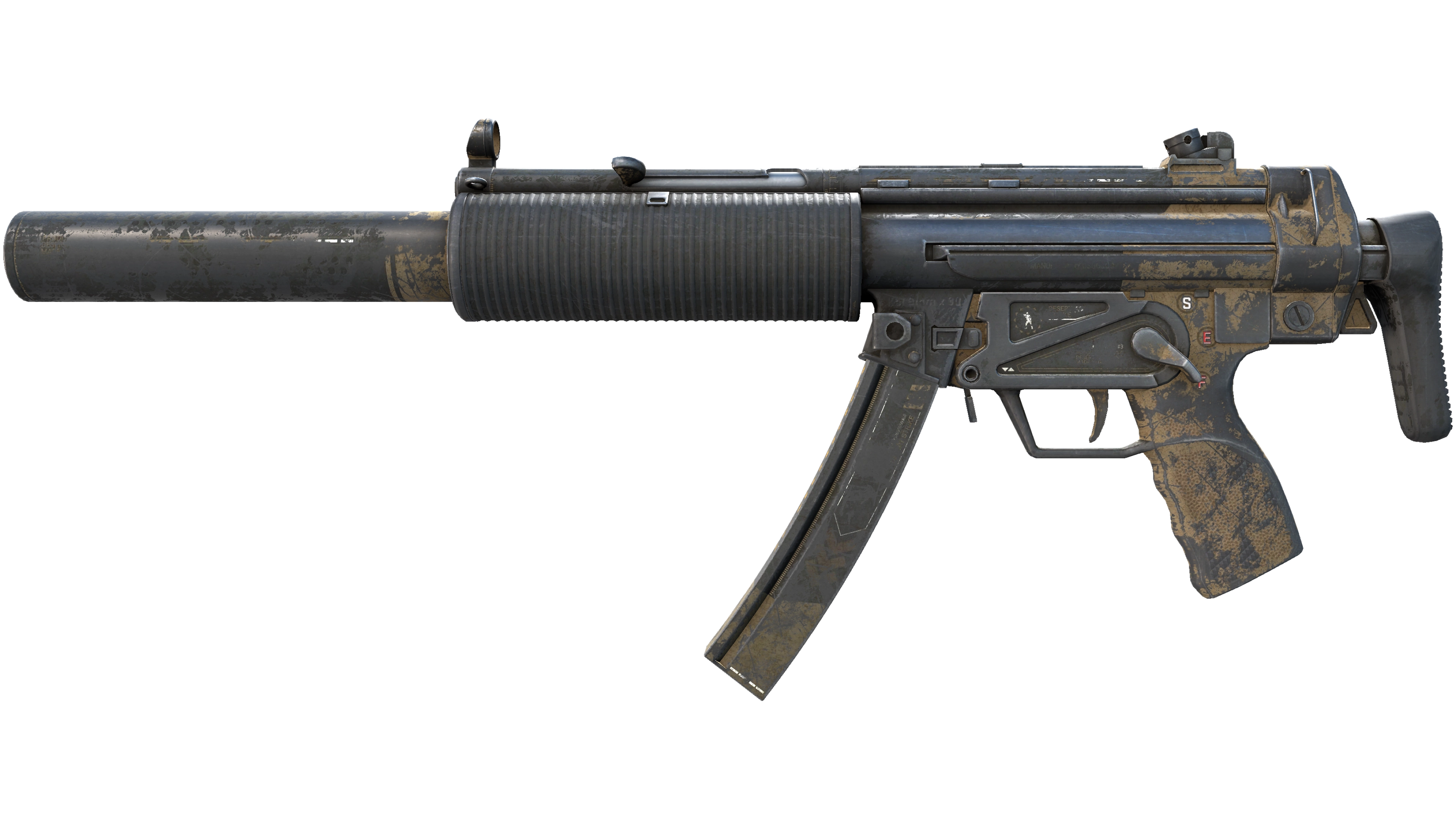 StatTrak™ MP5-SD | Desert Strike (Battle-Scarred) thumbnail