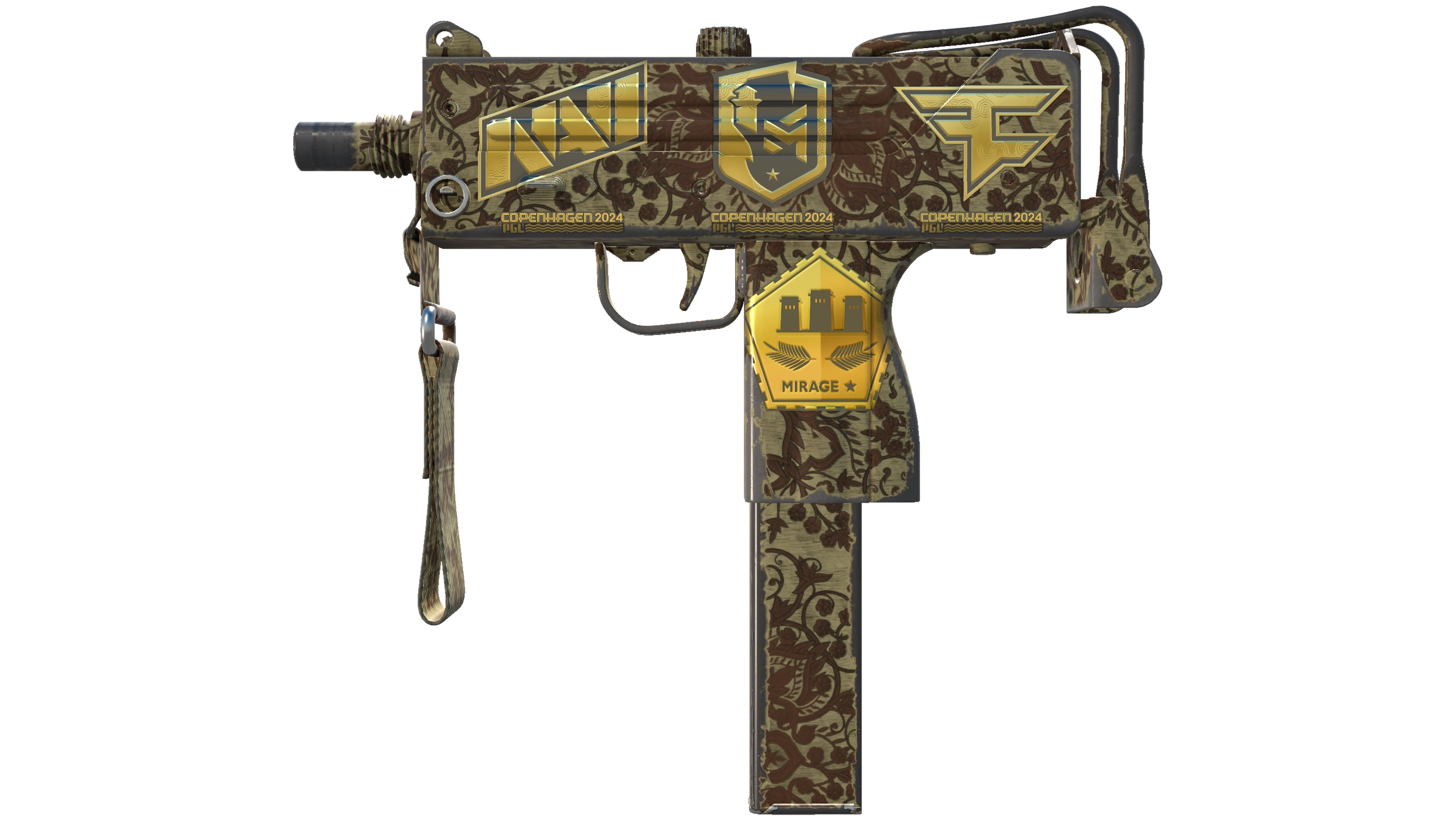 Souvenir MAC-10 | Sienna Damask (Field-Tested)