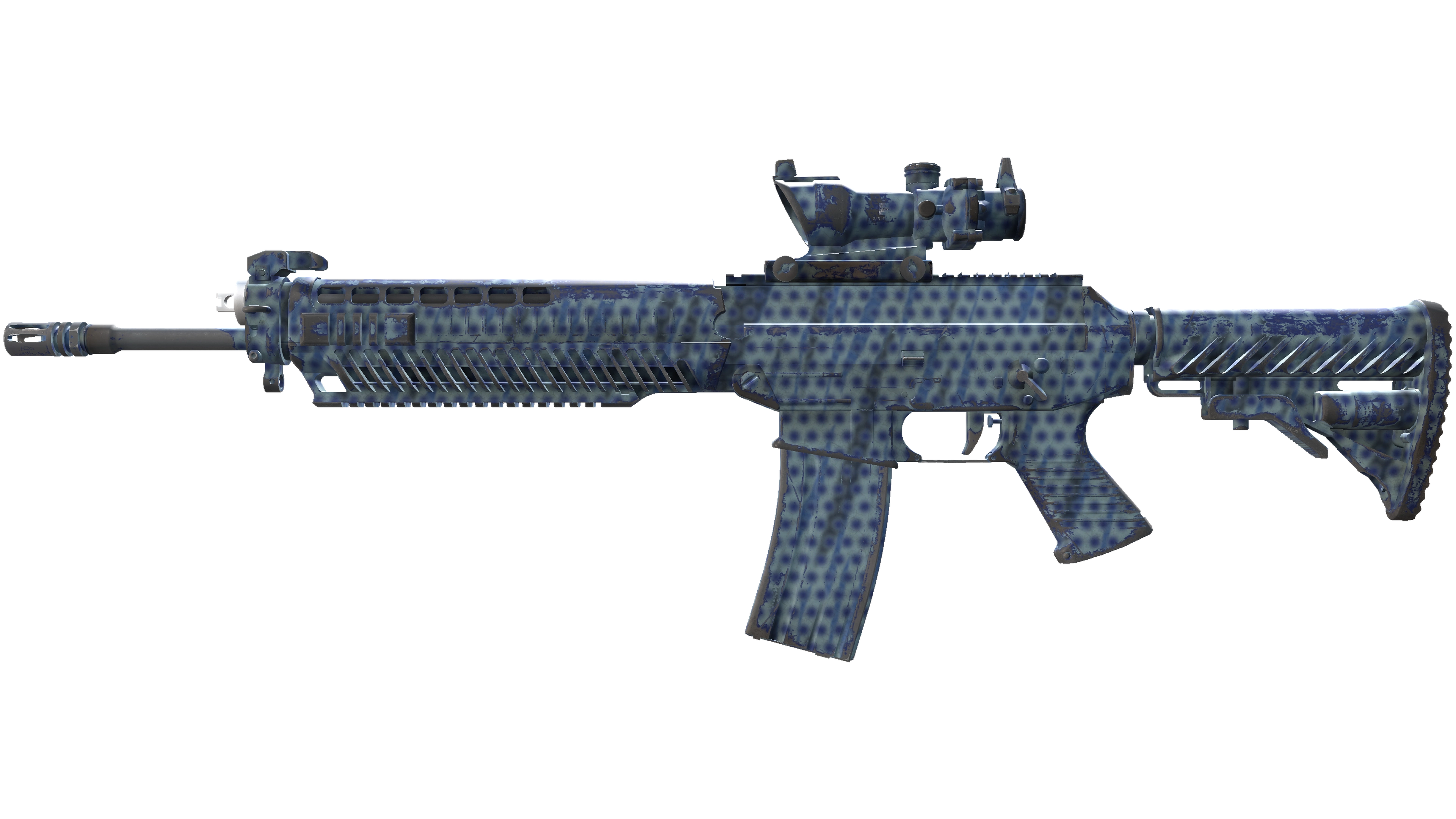 SG 553 | Waves Perforated (Field-Tested)