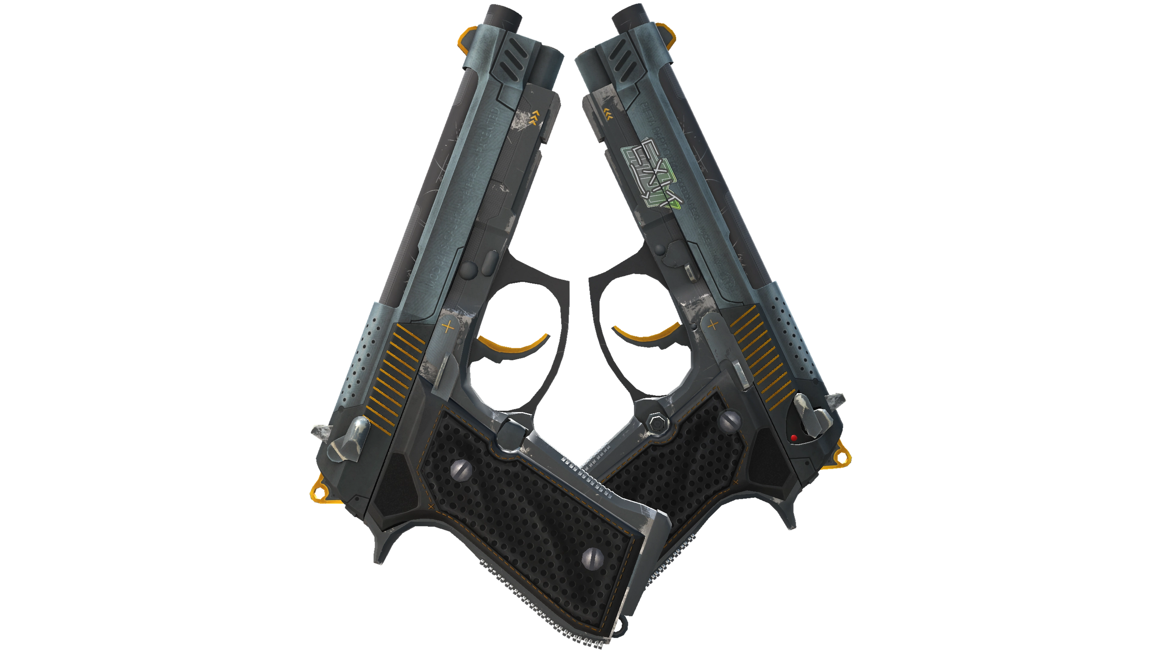 StatTrak™ Dual Berettas | Ventilators (Field-Tested)
