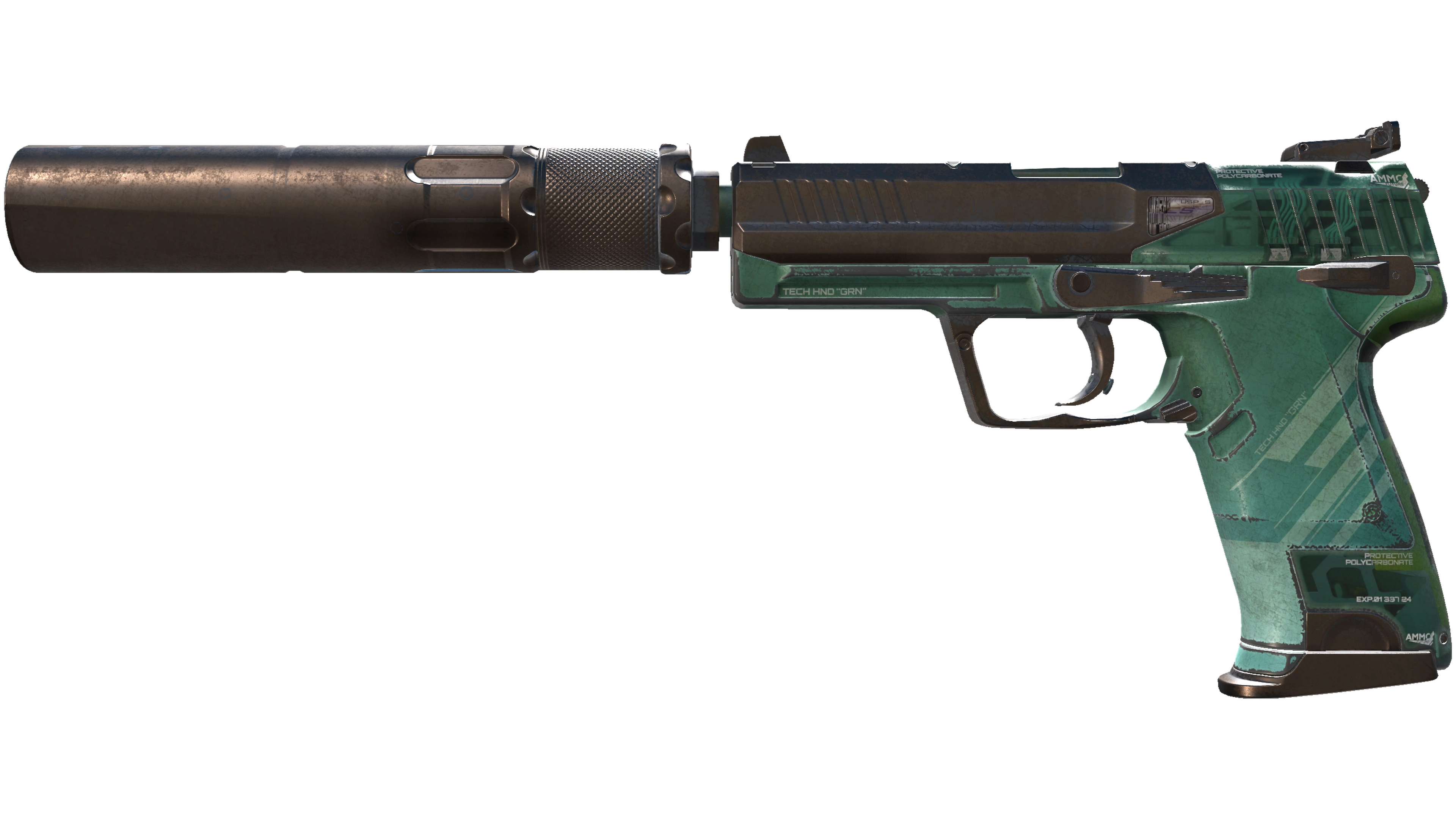 USP-S | PC-GRN (Battle-Scarred)