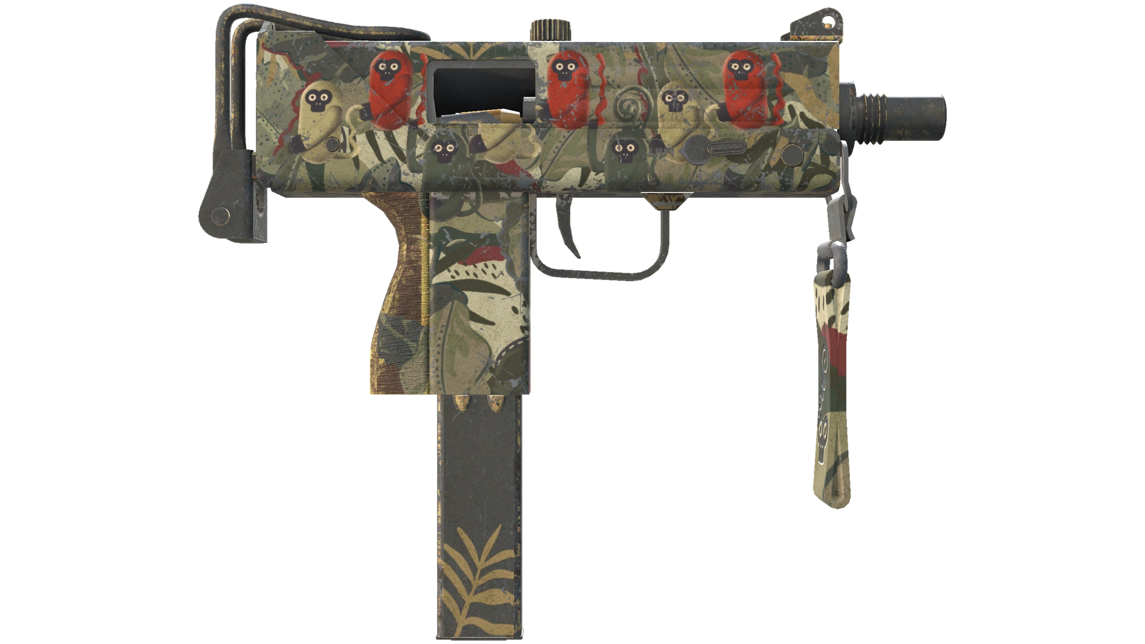 StatTrak™ MAC-10 | Monkeyflage (Battle-Scarred) thumbnail