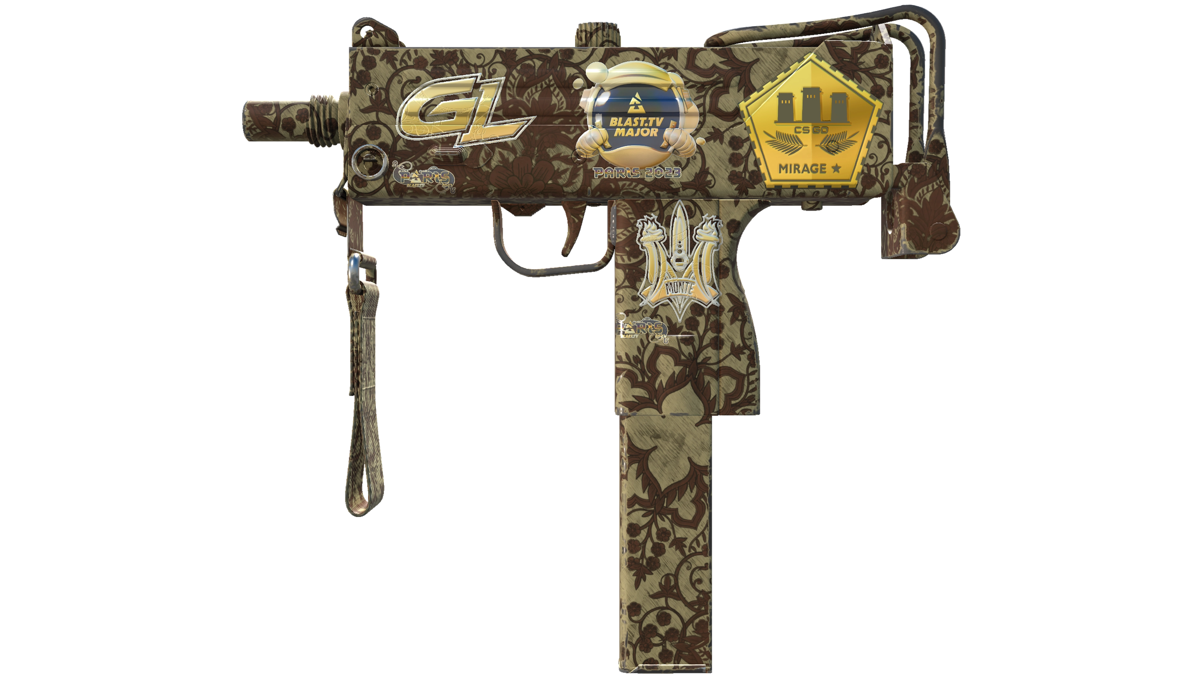 Souvenir MAC-10 | Sienna Damask (Minimal Wear)