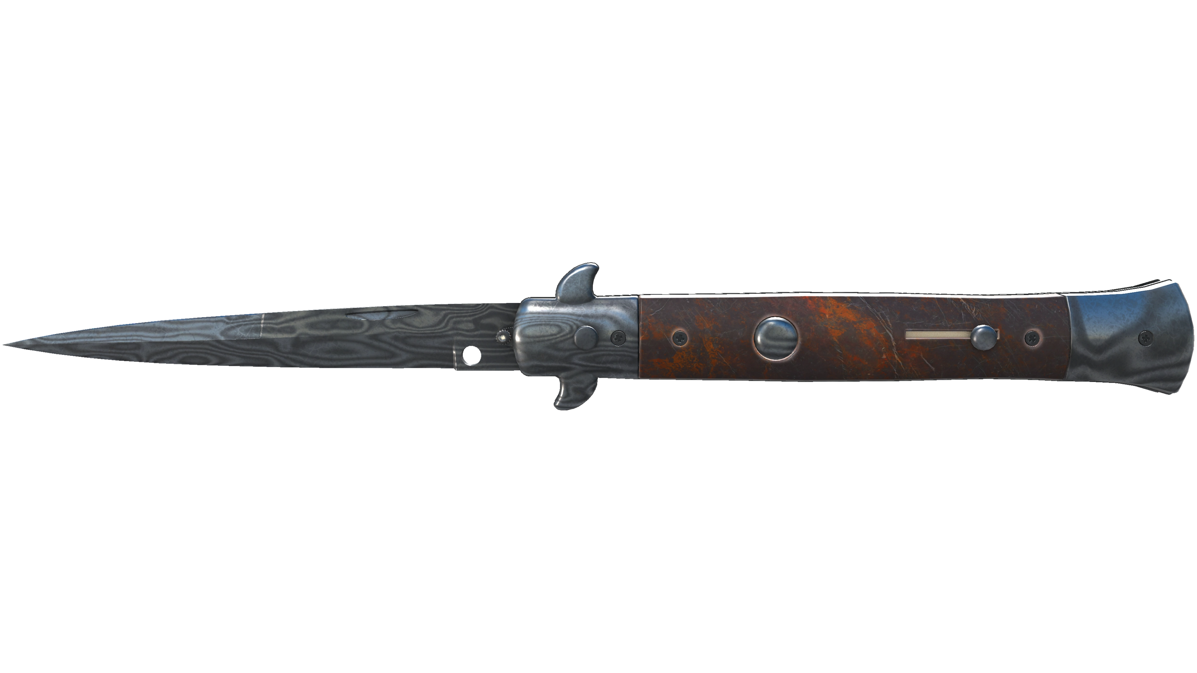 ★ Stiletto Knife | Damascus Steel (Well-Worn) thumbnail