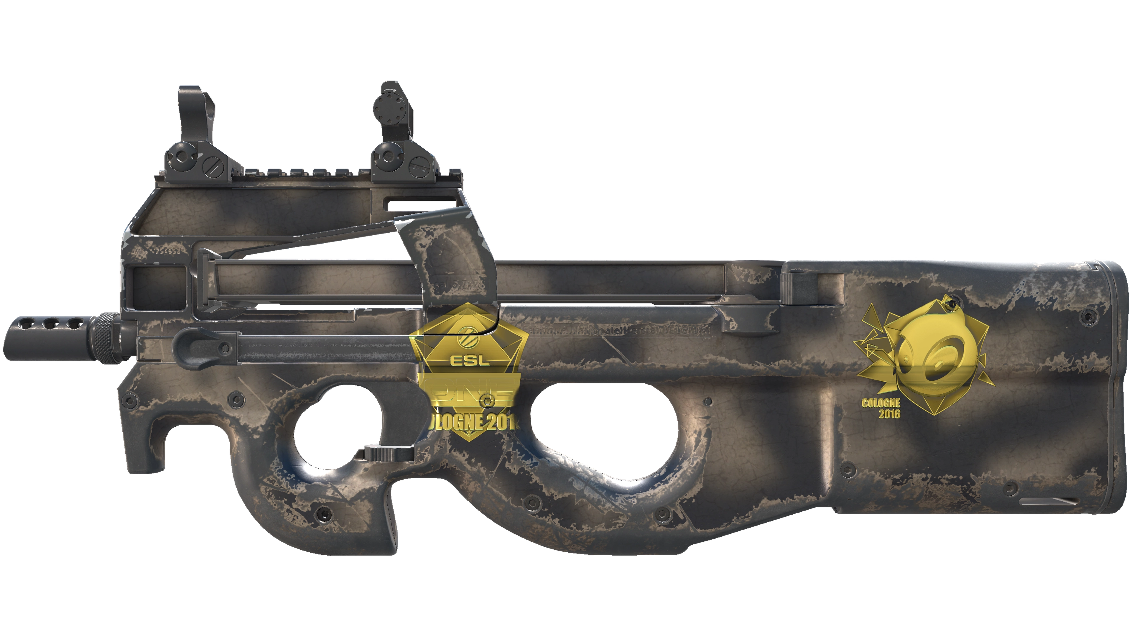 Souvenir P90 | Scorched (Well-Worn)